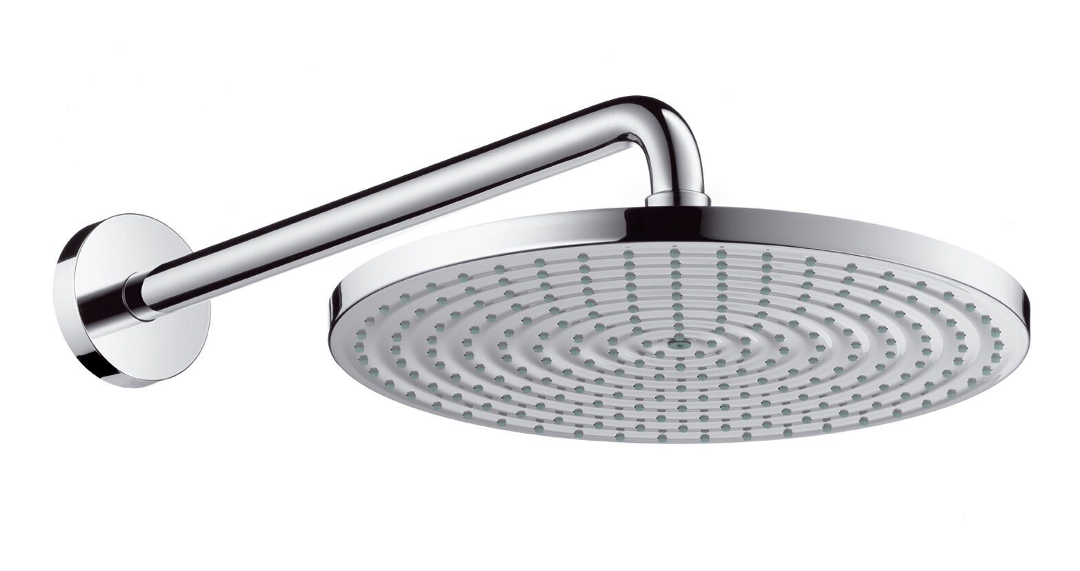 hansgrohe Kopfbrause Raindance S, Tellerkopfbrause 300 1jet mit Brausearm 390 mm - Chrom