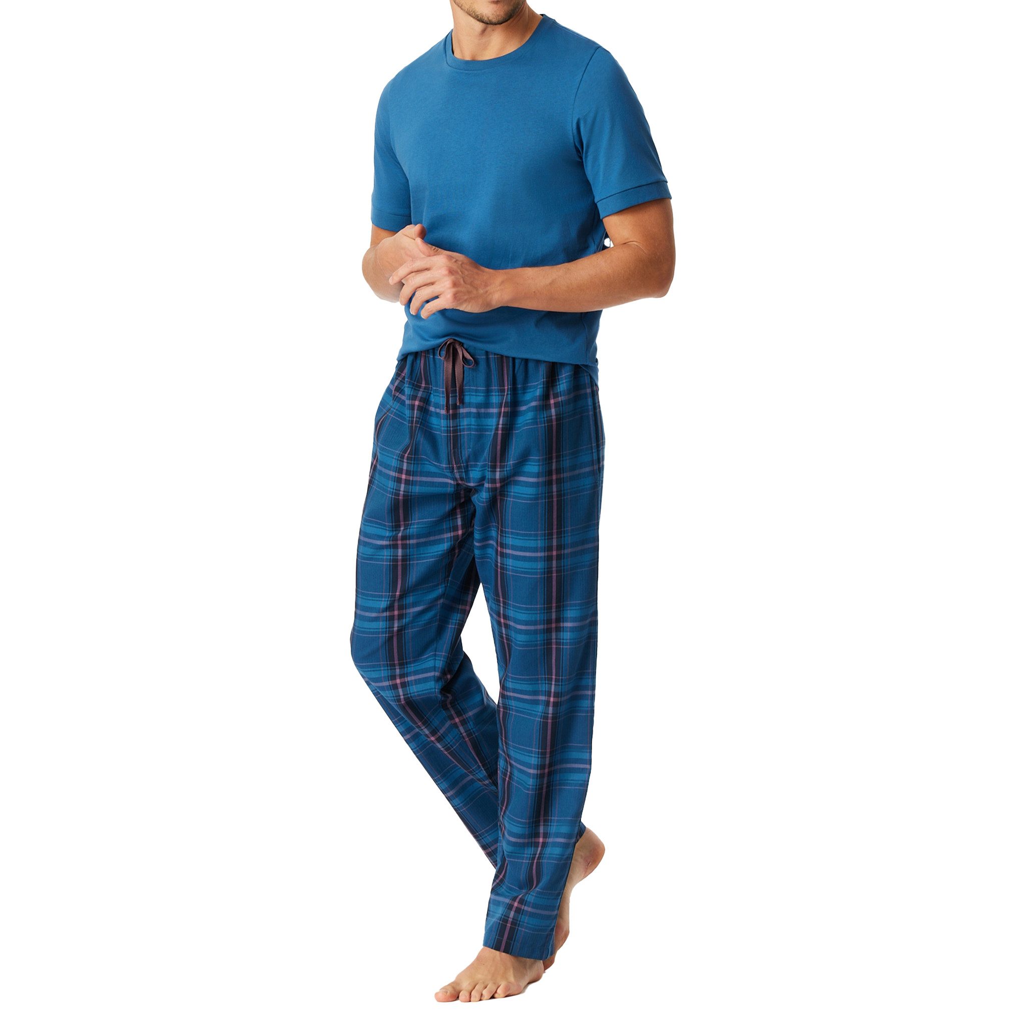 Schiesser Pyjamahose Schlafanzughose lang mit Knopfleiste – Bild 2 von 5