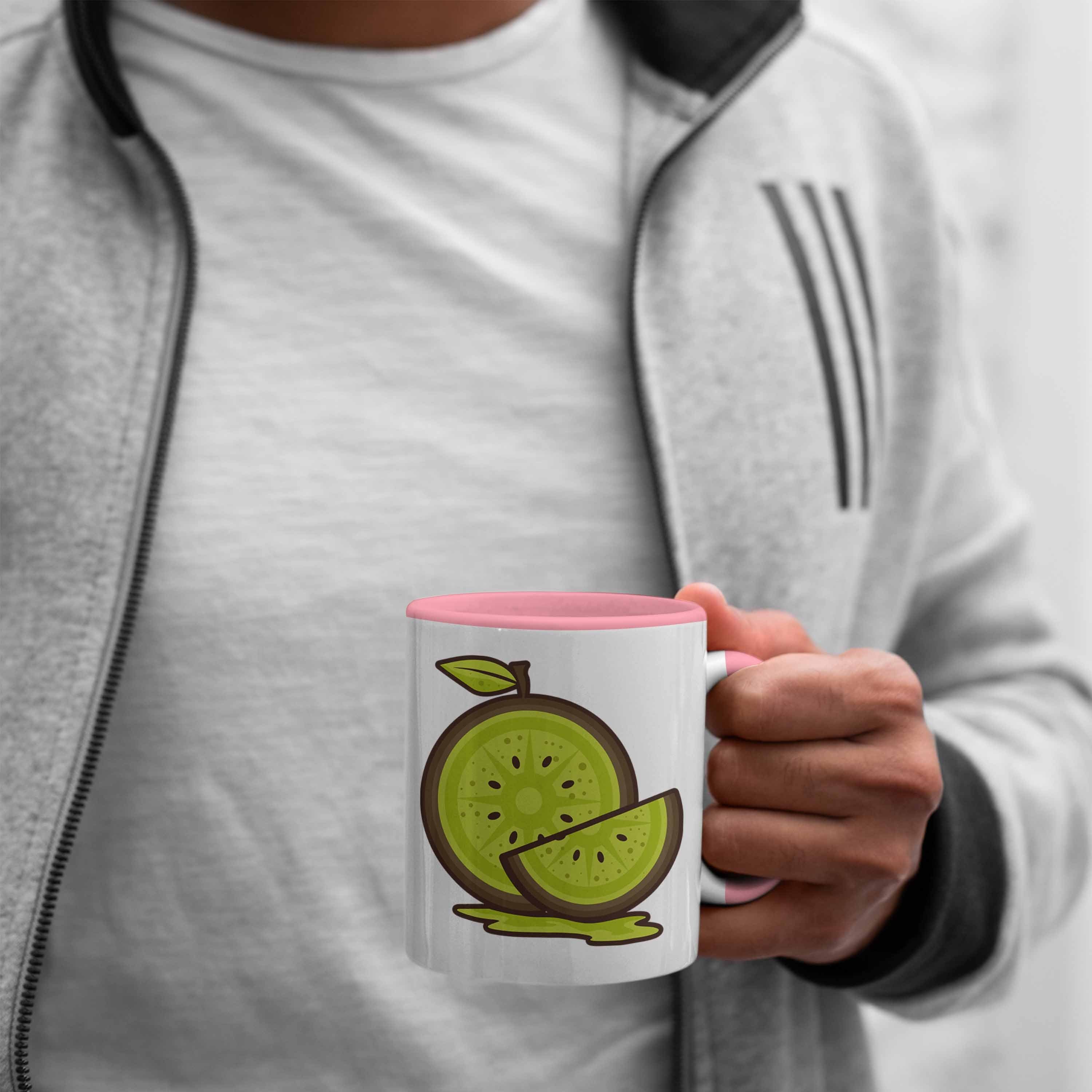 Geschenk Fans echte Rosa mit Spruch - Tasse Trendation Kiwi Lustiges für Tasse