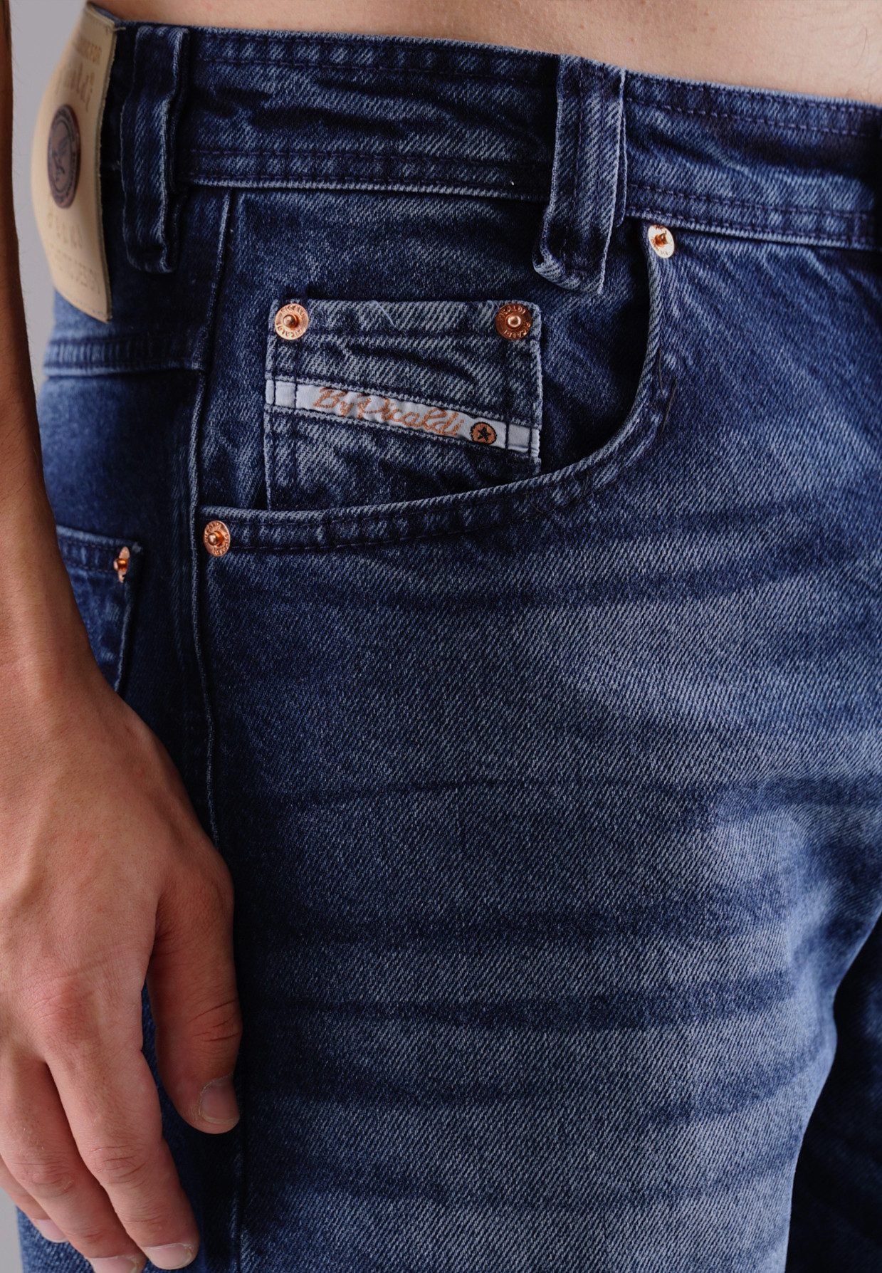 PICALDI Jeans 5-Pocket-Jeans Relax Tapered Fit Jeans Zicco 472 Tansanit – Marengo Blue (1-tlg) Relaxed Tapered Fit