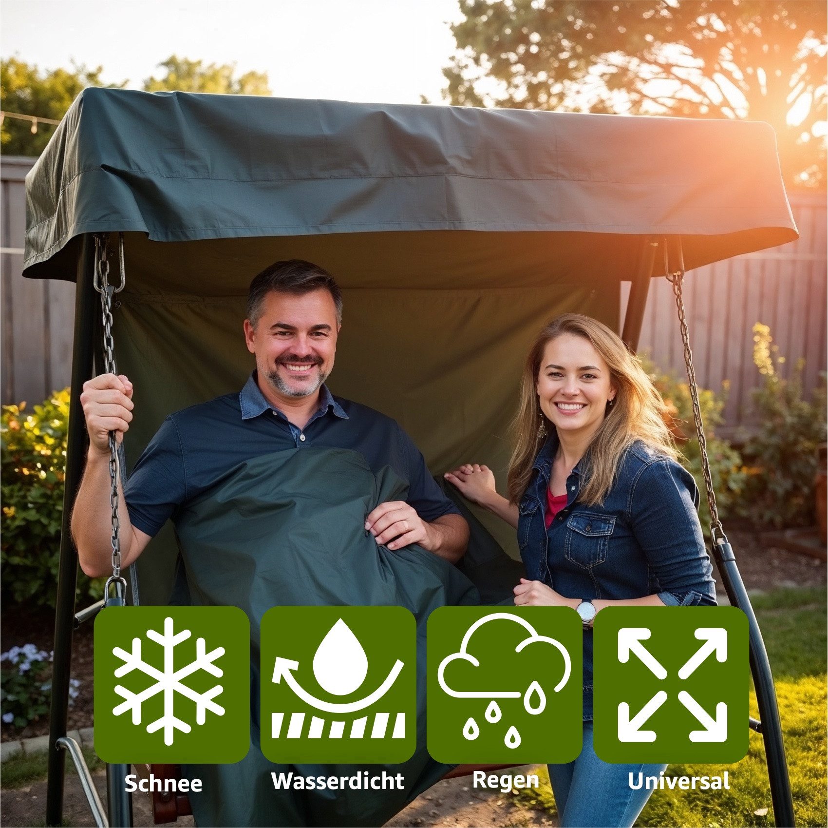 toolmate® Schutzplane Abdeckung Hollywoodschaukel - 210x150x150cm (Packung, günstig online kaufen