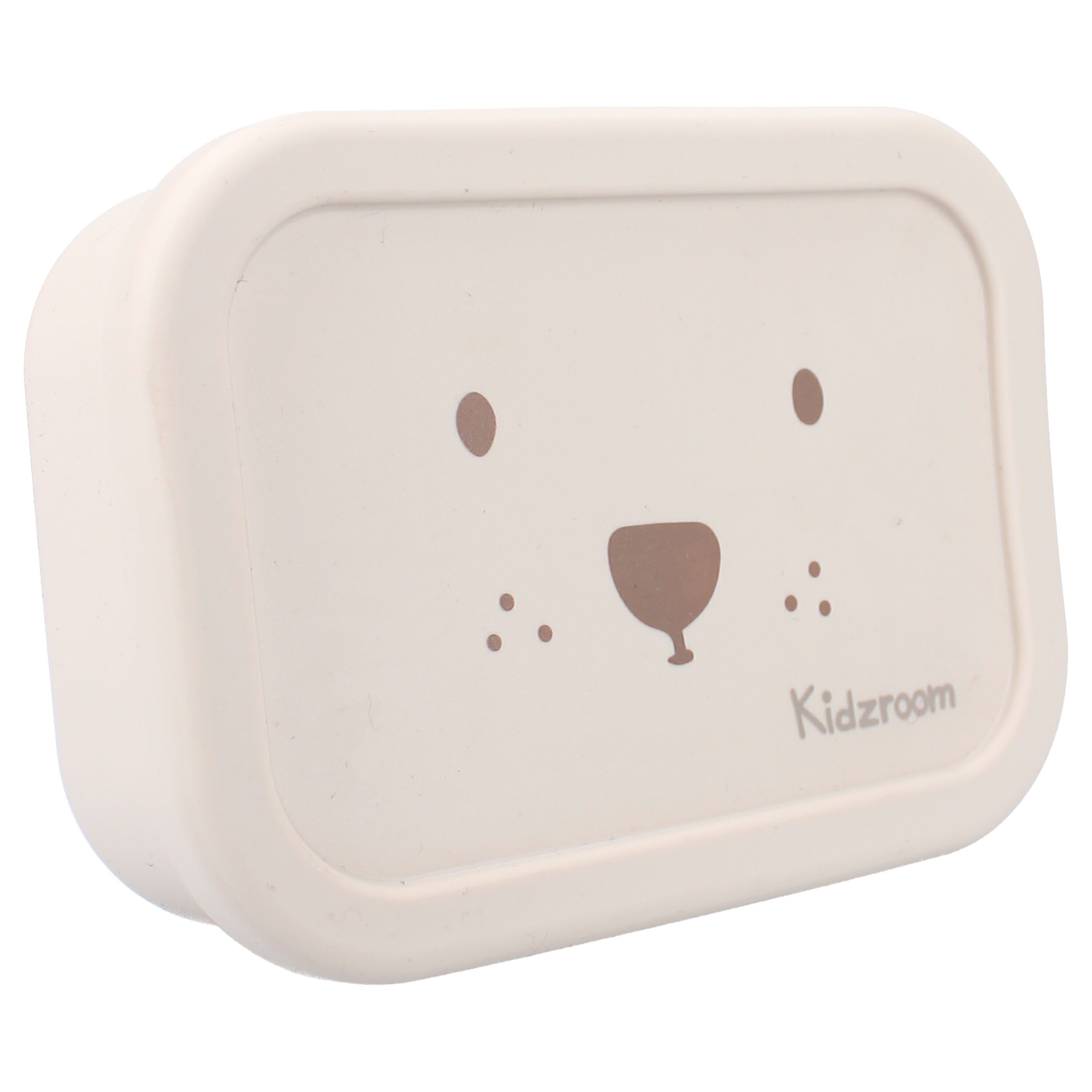 Kidzroom Lunchbox Kinder Lunchbox aus Silikon – Brotdose mit süßem Teddybär