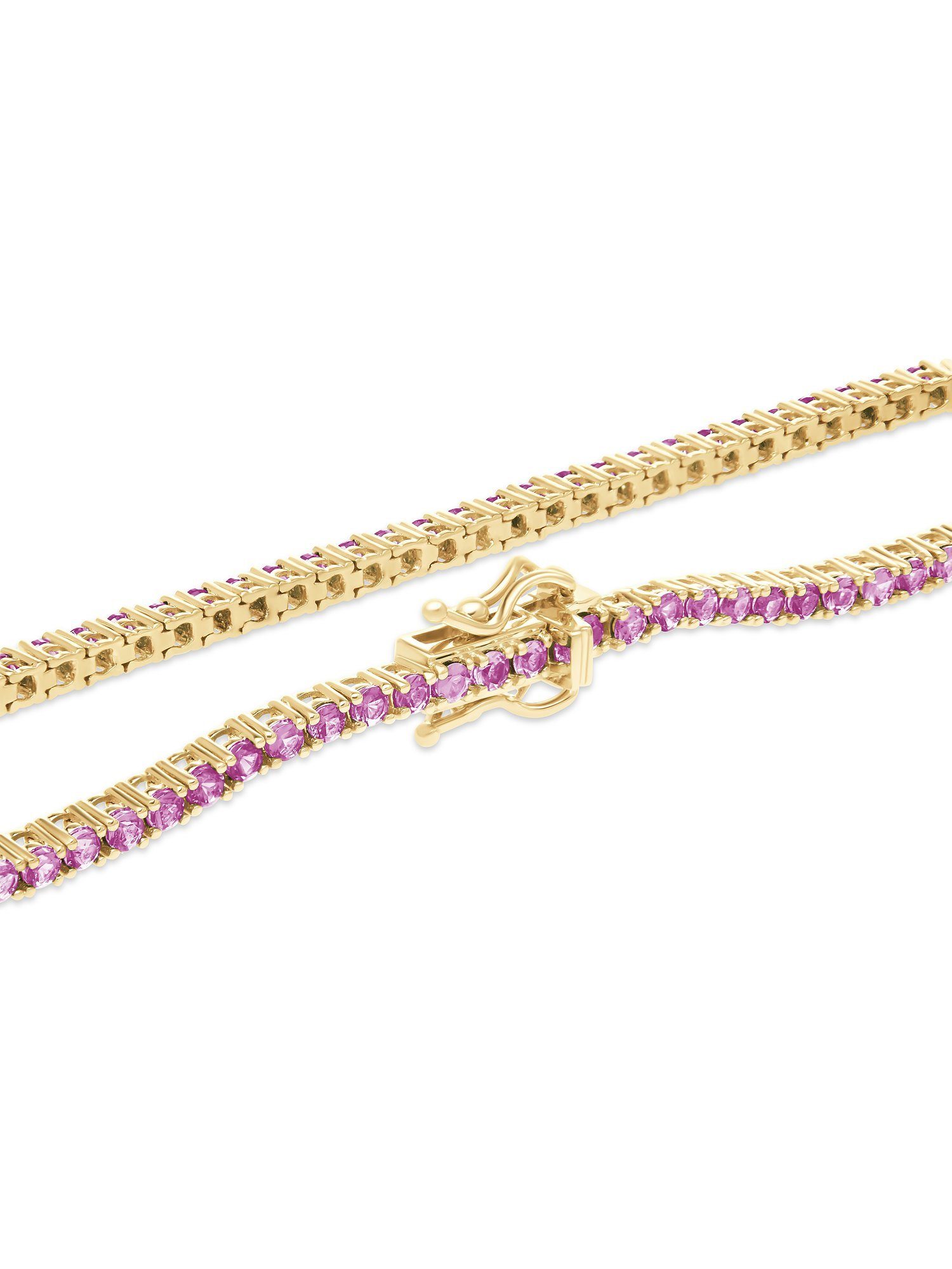 gelbgold, modern 83 GUIA GUIA Damen-Armband Armband Farbstein, pink