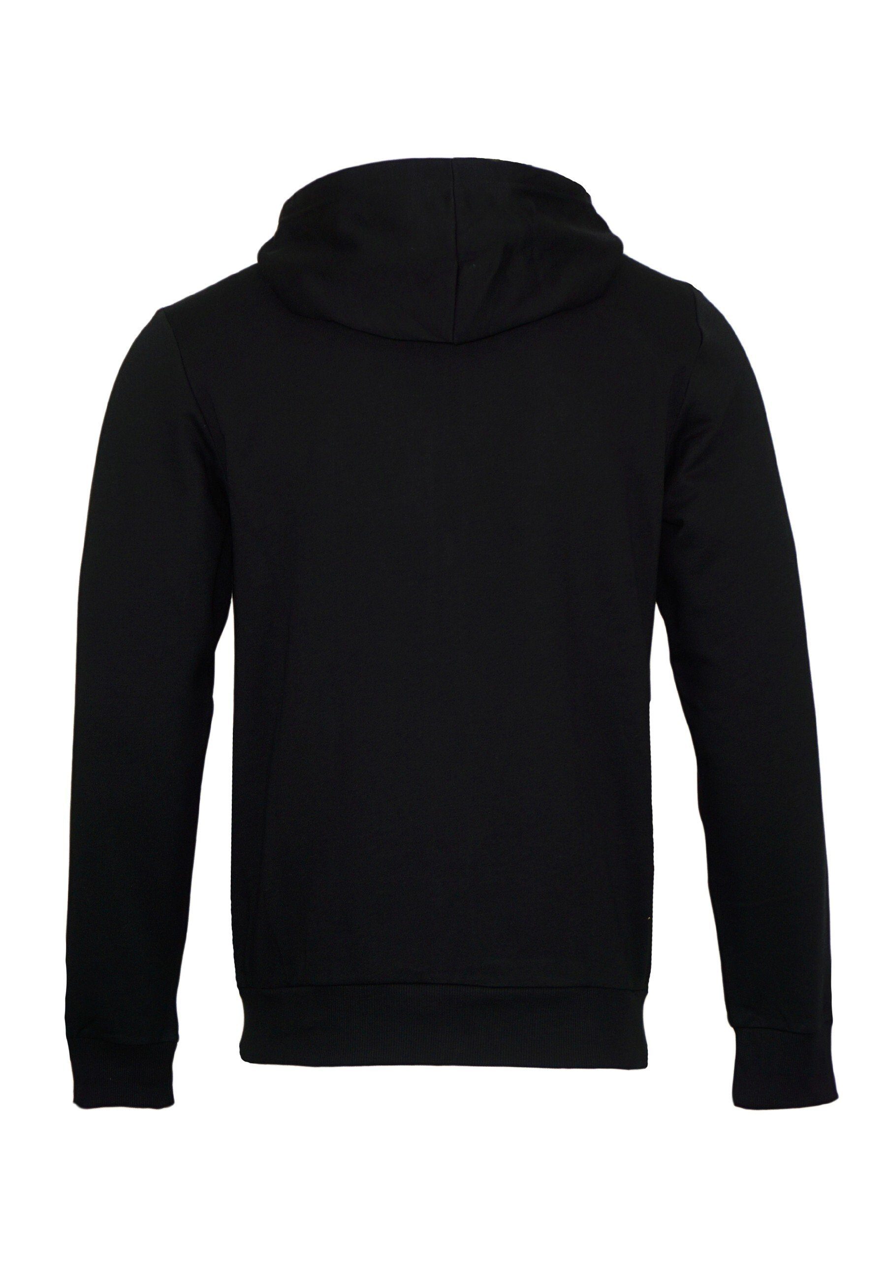 Emporio Armani Sweatjacke Sweatshirt (1-tlg) Kapuze Knit Hoodie mit schwarz