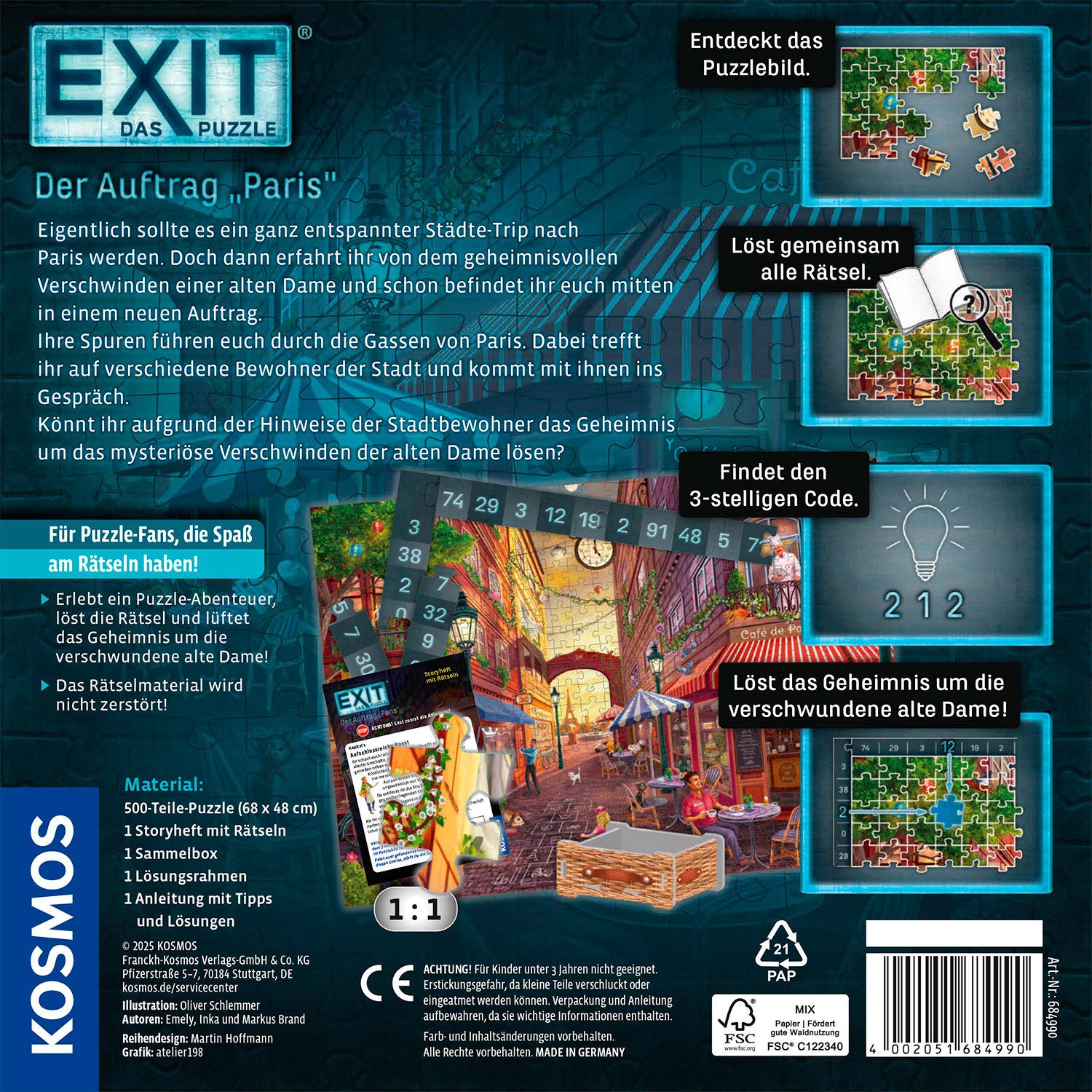 Kosmos Puzzle EXIT® Das Puzzle, Der günstig online kaufen