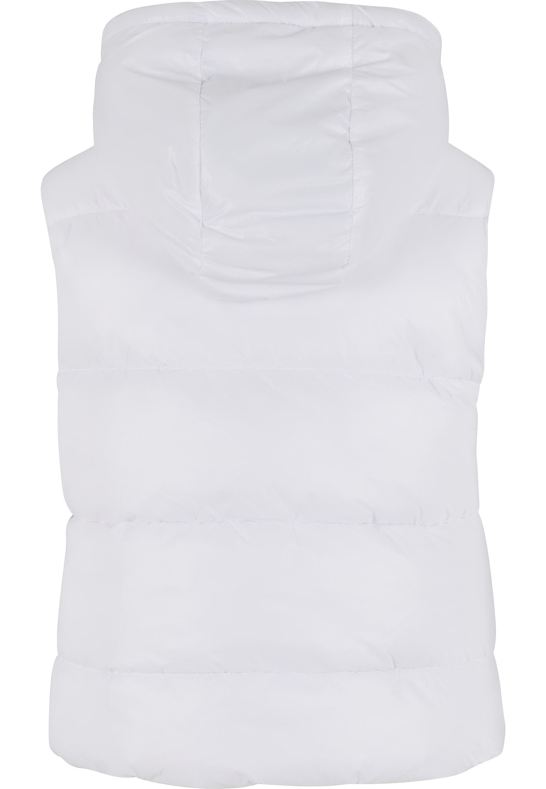 URBAN CLASSICS Steppweste Urban Classics Ladies Recycled Shiny Puffer Vest with Hood