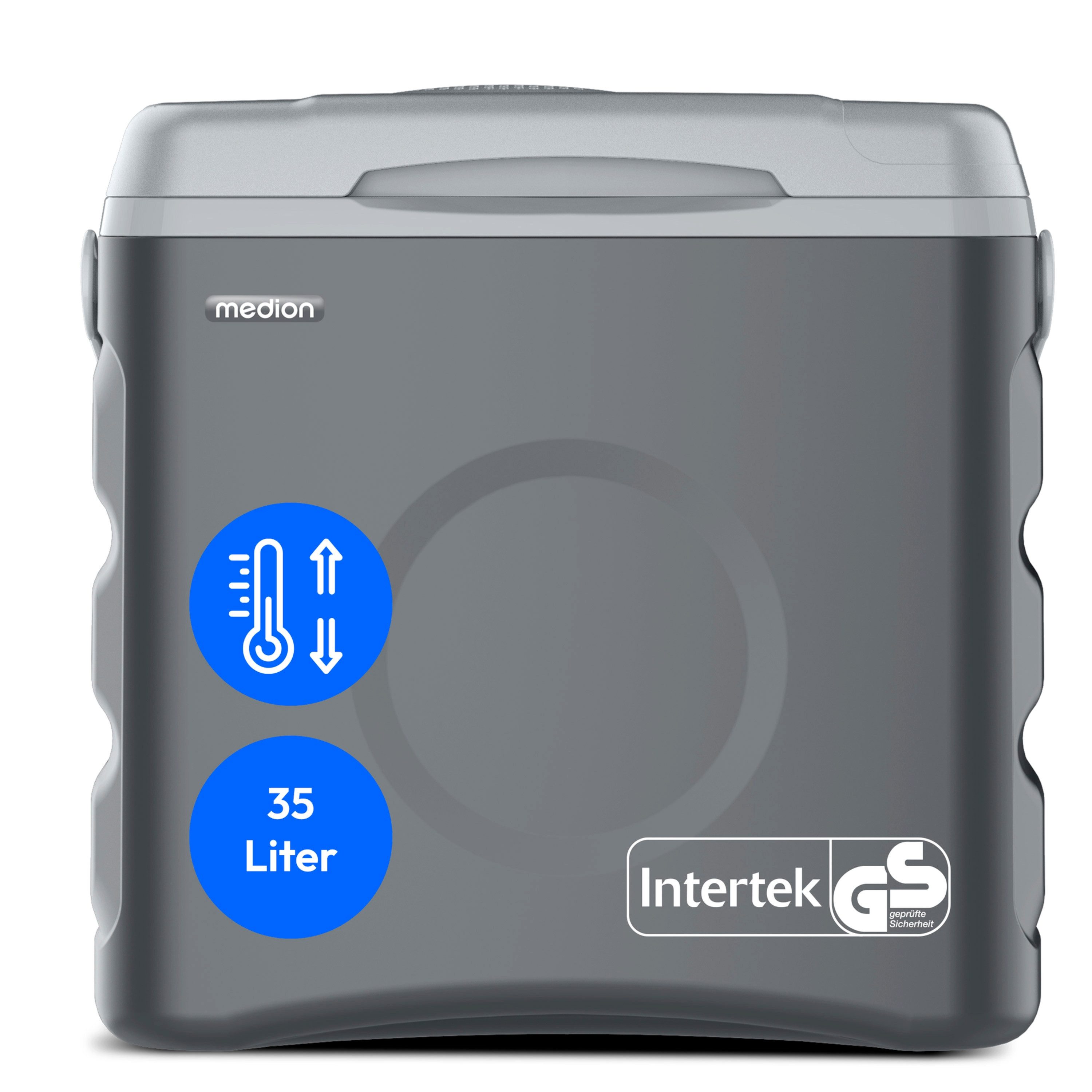 Medion® Kühlbox MEDION LIFE Thermoelektrische Kühlbox MD370030, 35 L, 12V 230V USB 5V, ECO Modus