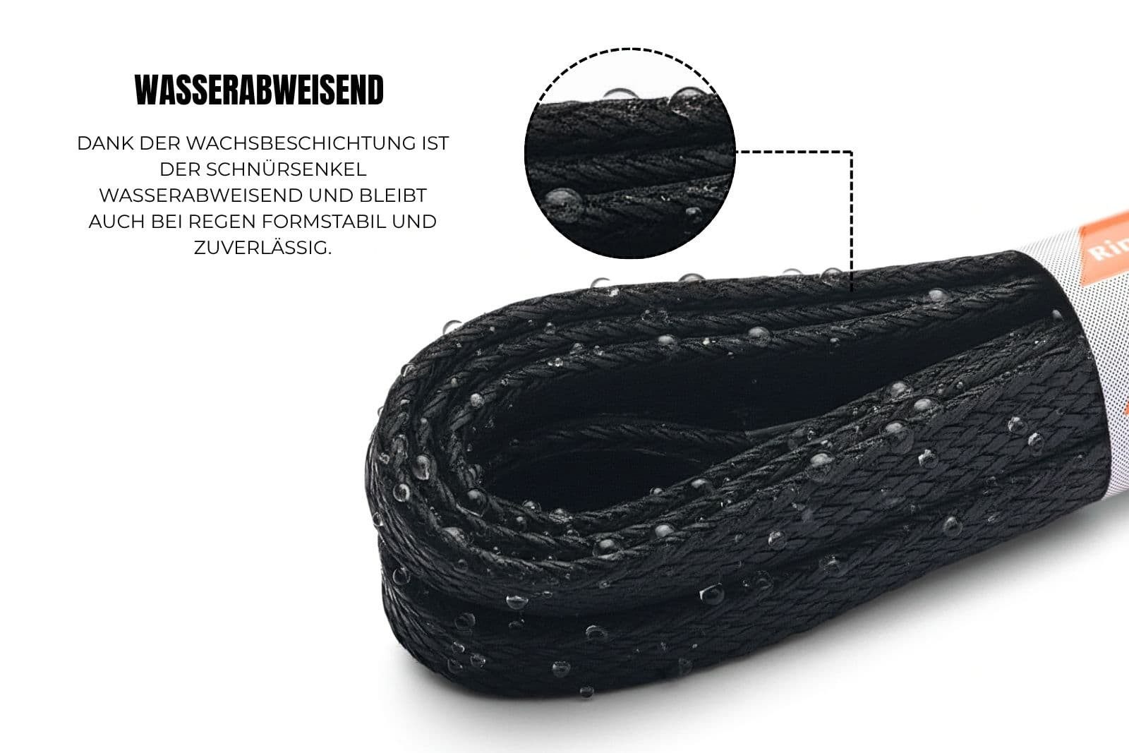 Ringelspitz Schnürsenkel Flachsenkel gewachst – Robust, wasserabweisend & nachhaltig, - Wasserabweisend, langlebig und aus 100 % Baumwolle - Ø 6 mm