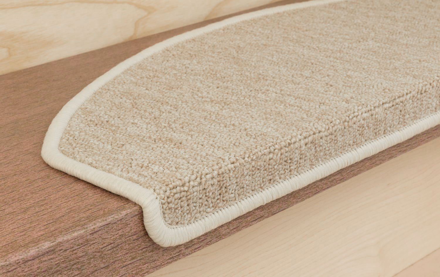 Metzker® Stufenmatte Stufenmatten Rambo New Halbrund Einzeln und SparSet´s, halbrund, Höhe: 5 mm, 15 Stück im Set - Beige – Bild 4 von 5