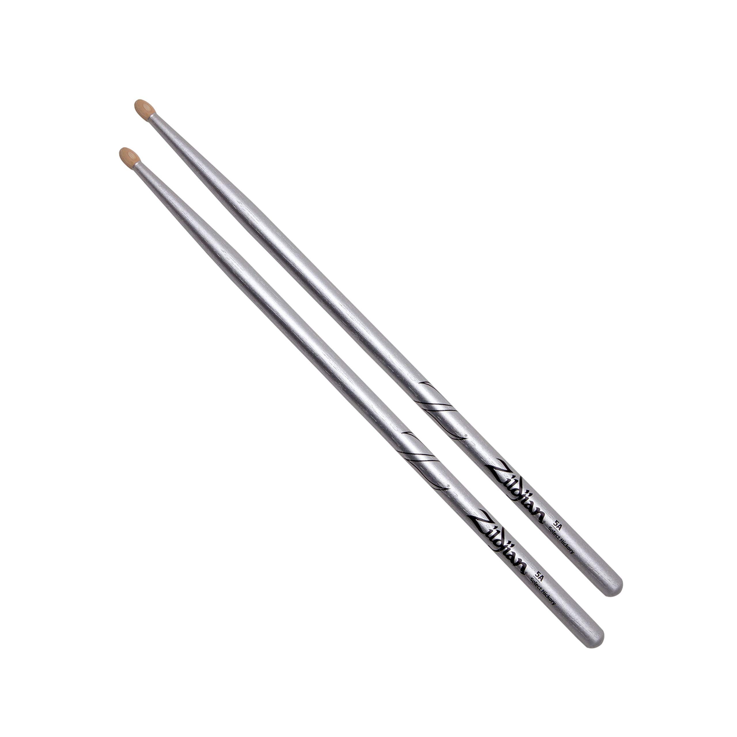 Zildjian Drumsticks (5ACS Chroma Silver 5A Sticks, Sticks, Beater und Mallets, Drumsticks Holztip), 5ACS Chroma Silver 5A Sticks - Drumsticks
