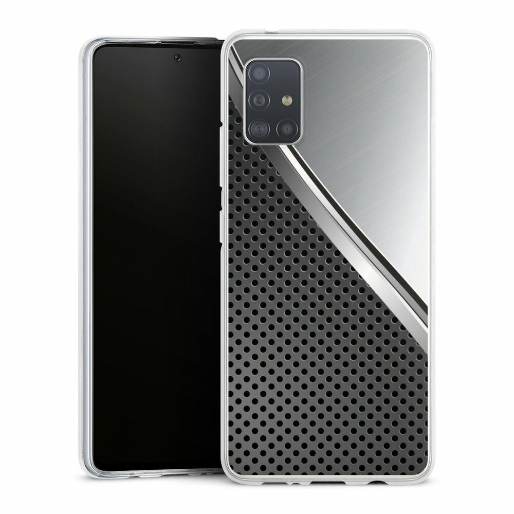 Handyhülle Carbon Stahl Metall Duo Metal Surface