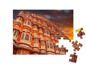 puzzleYOU Puzzle Hawa Mahal, Palast des Maharadschas von Jaipur, 48 Puzzleteile, puzzleYOU-Kollektionen Indien