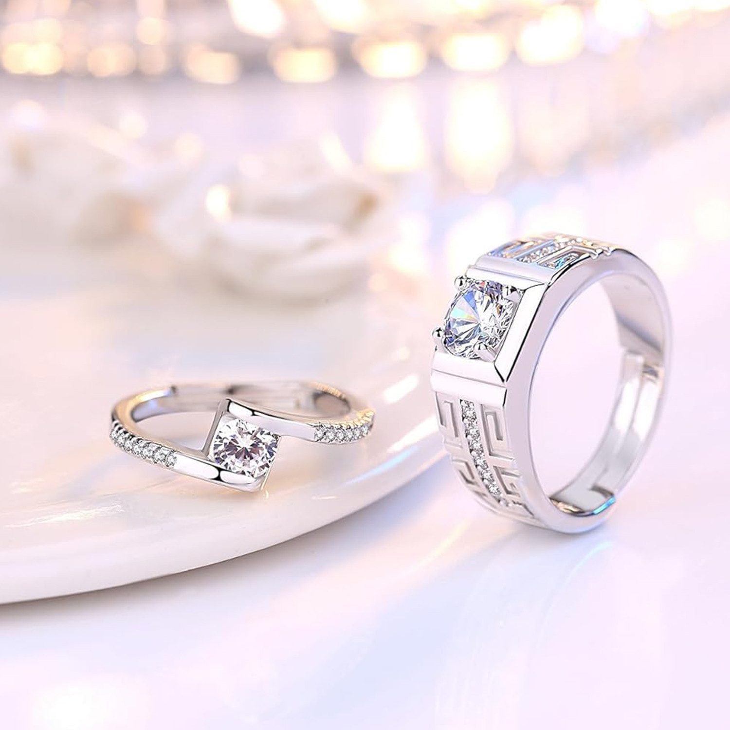 ZEUOPQ Fingerring 2-St Ring aus s925-Sterlingsilber günstig online kaufen