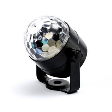SATISFIRE Discolicht Party Dome Pro farbenfroher Lichteffekt Fernb. Batterie/USB Saugnapf