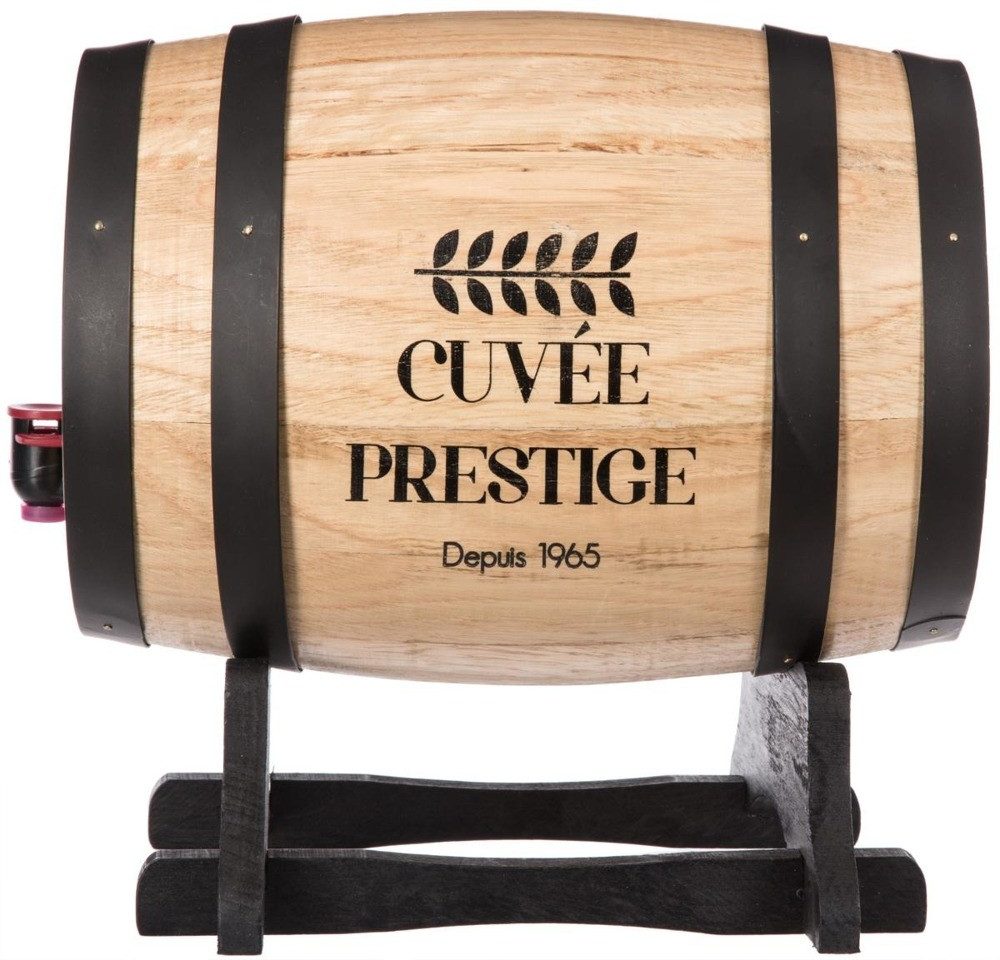 Secret de Gourmet Weinregal Weinfässchen zum Ausschenken - für 5,5 Liter – Bild 3 von 5