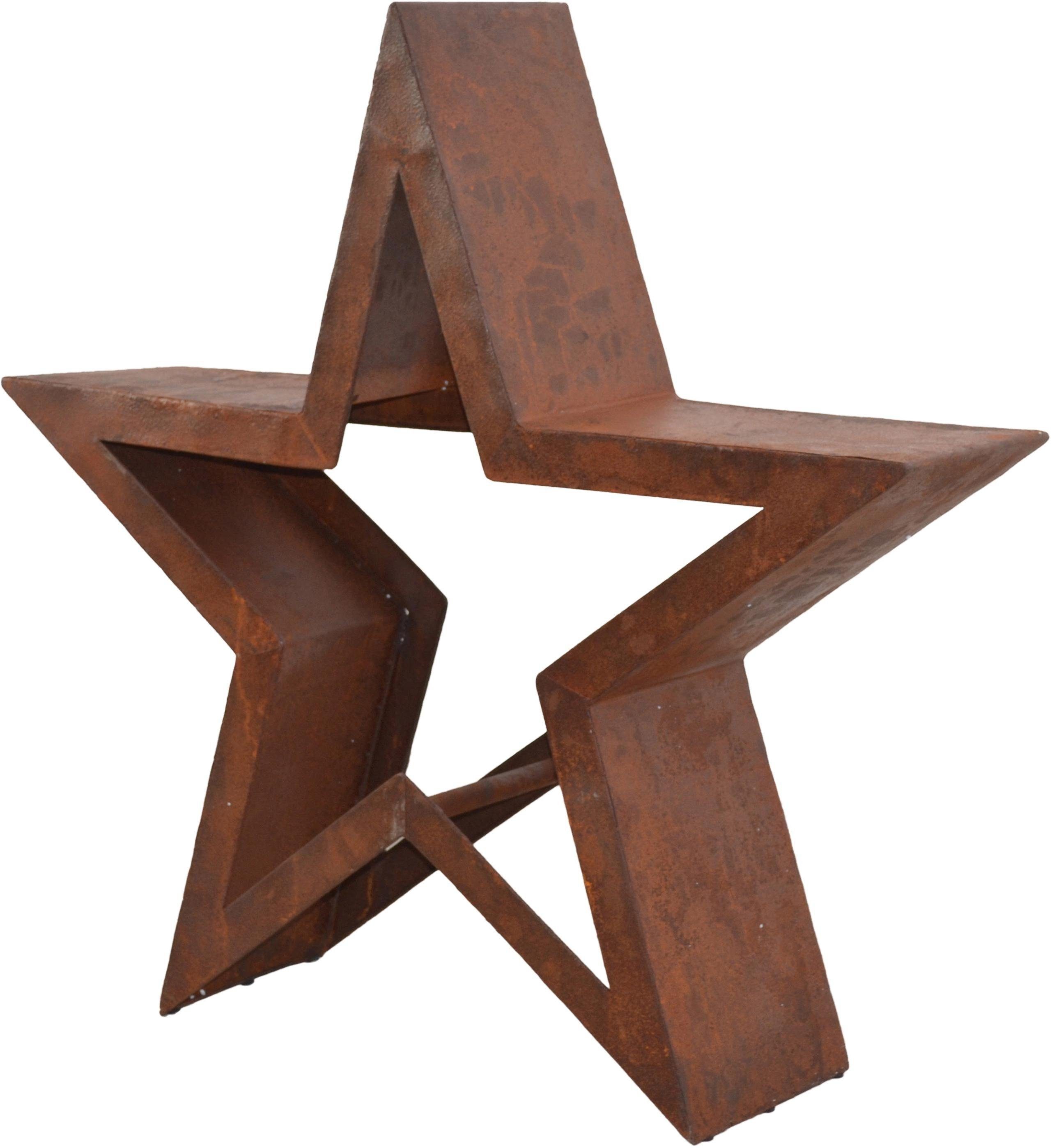 HOFMANN LIVING AND MORE Kaminholzregal Stern, Weihnachtsdeko aussen, BxTxH:86x26x86 cm