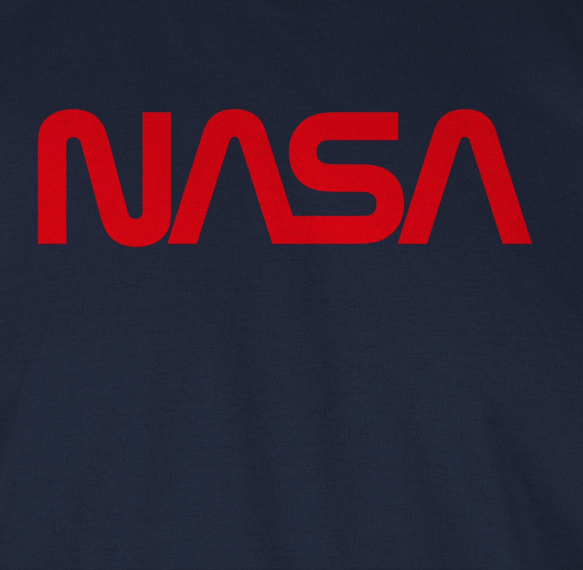 Astronaut Navy Blau Nerd 03 Shirtracer Mondlandung Weltraum T-Shirt Nasa Raumfahrt - Geschenke
