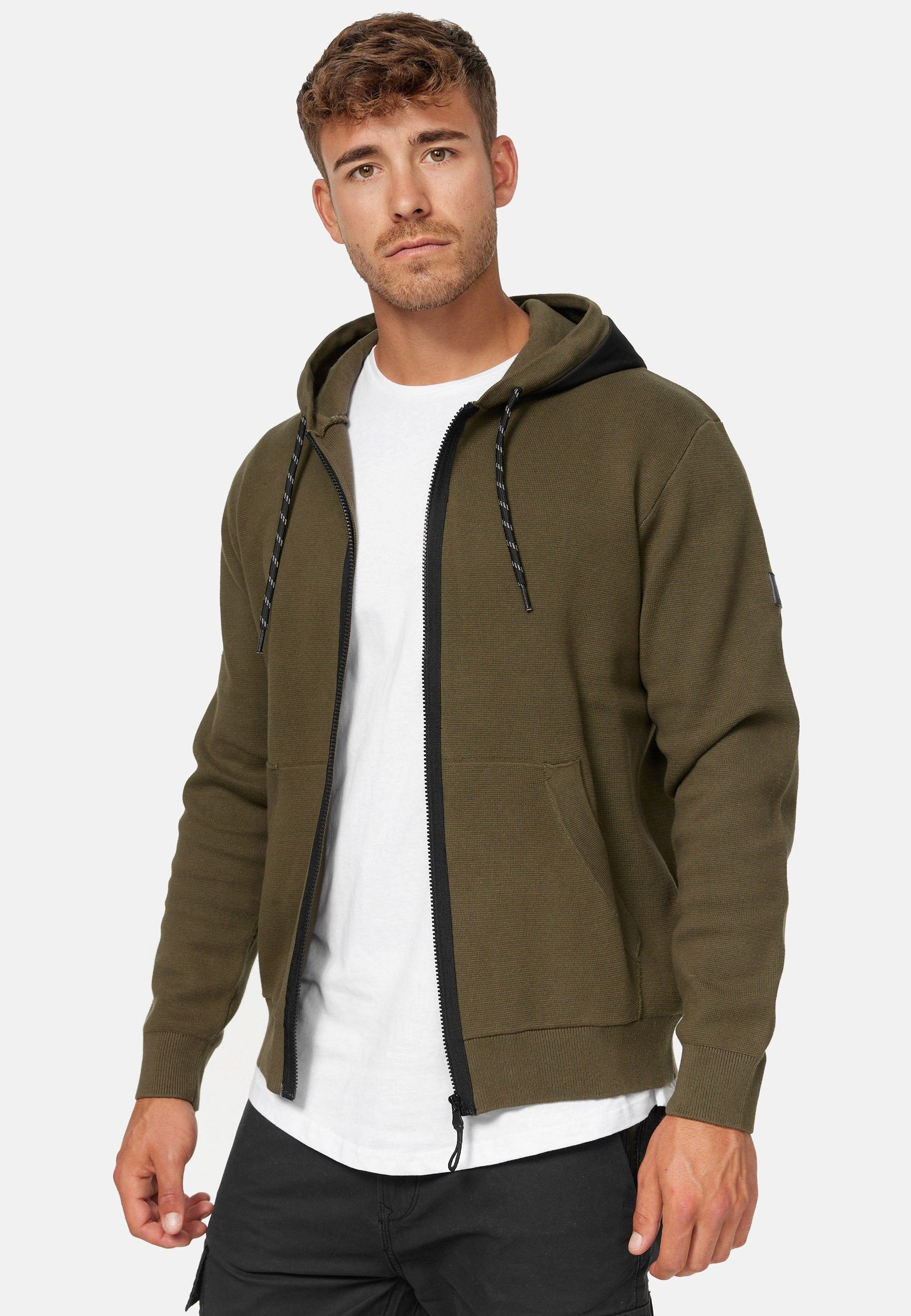 Indicode Kapuzensweatjacke Herren Reilly Hoodie Sweatjacke Herrenjacke