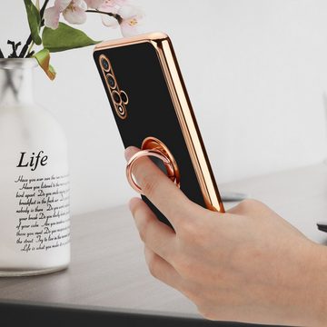 Cadorabo Handyhülle Honor 20 / 20S / Huawei NOVA 5T Honor 20 / 20S / Huawei NOVA 5T, Schutzhülle - TPU Silikon Hülle - mit Kameraschutz und Ring