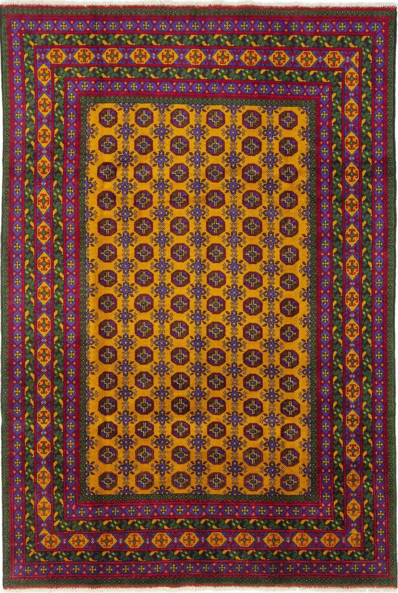 Orientteppich Afghan Akhche 199x298 Handgeknüpfter Orientteppich, Nain Trading, rechteckig, Höhe: 6 mm