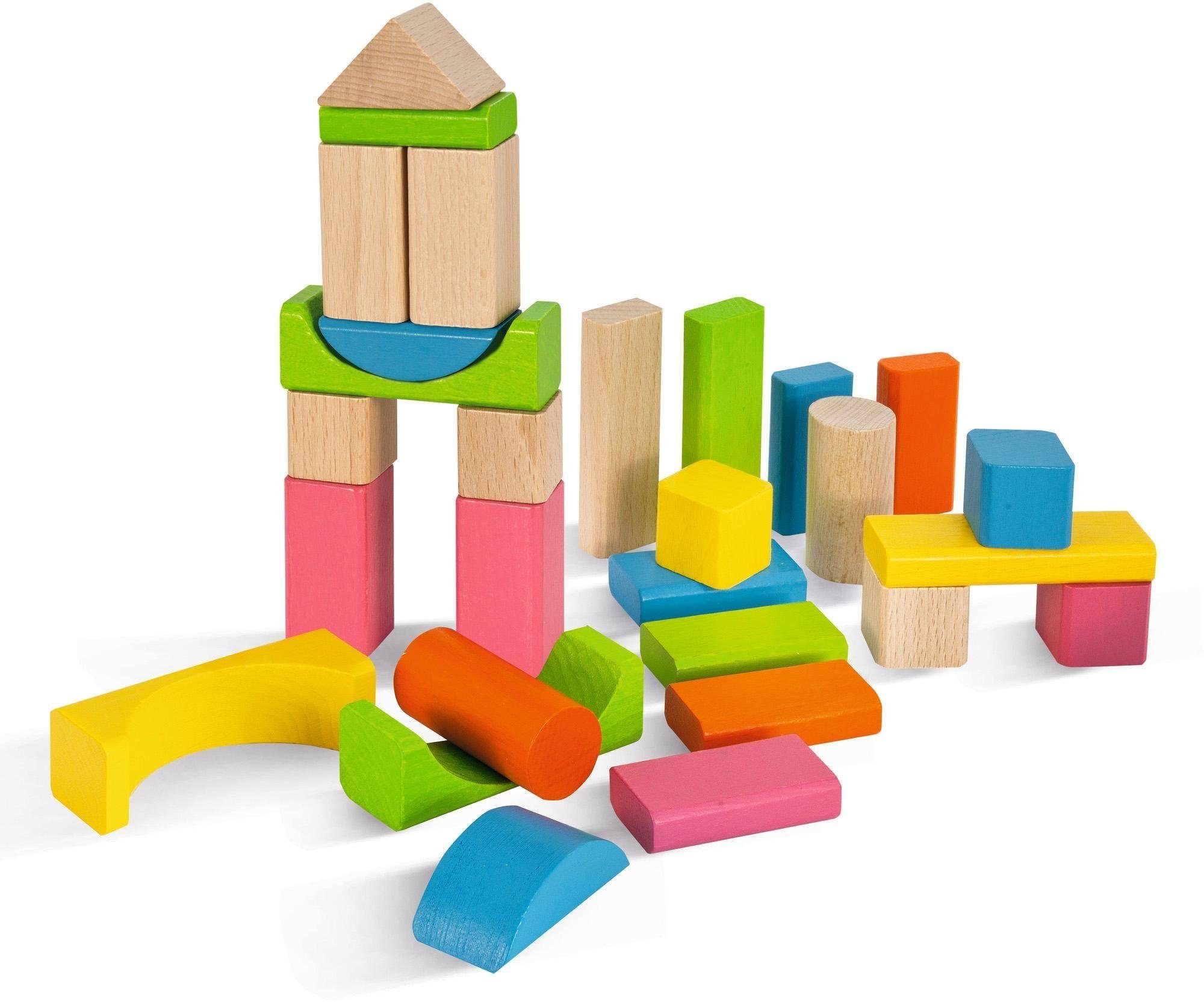 Eichhorn Holzbausteine, natur/bunt Spielbausteine, (60 St), günstig online kaufen