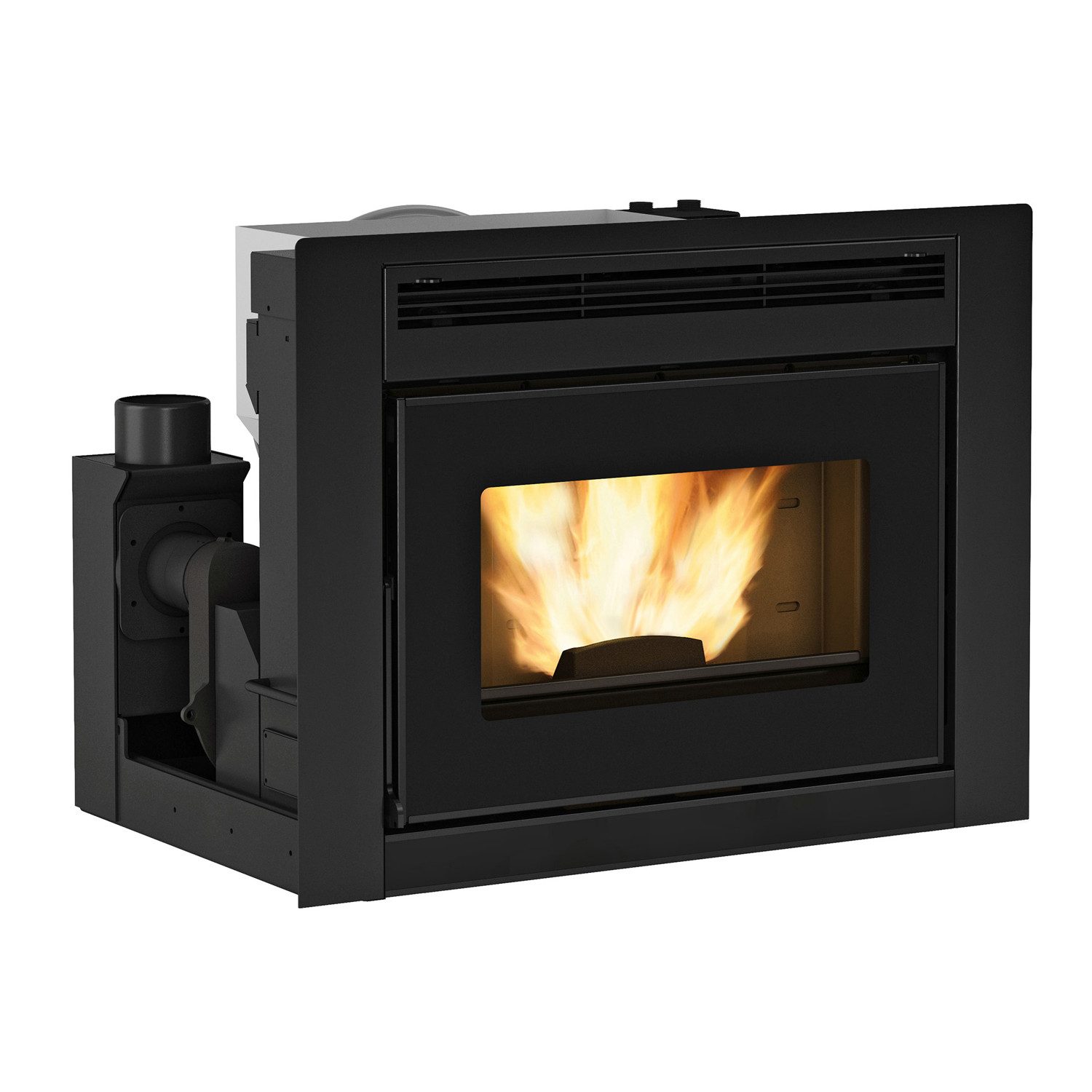 Extraflame Pelletofen Extraflame Comfort Idro L80, Wasserführender Pellet-Kamineinsatz, 19 kW
