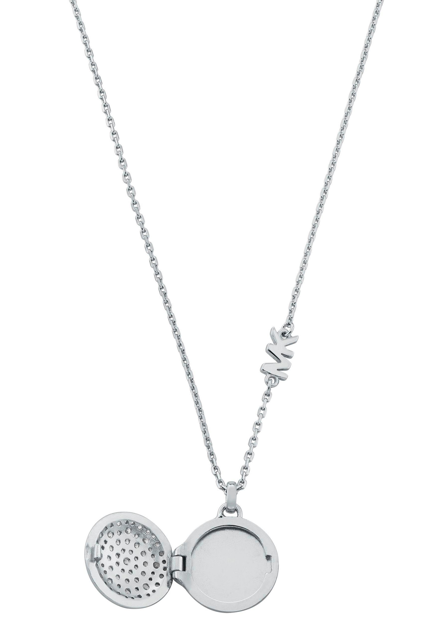 MICHAEL KORS Ohrring und Ketten Set Mulitpack Schmuck Silber 925 PREMIUM LOCKET (Set, 5-tlg), mit Zirkonia (synth)