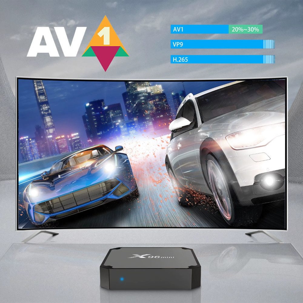 Athlix Streaming-Box X96 Multimedia-Player TV-Box 16 GB 4G WiFi 4K UHD, 4K-Videowiedergabe, Unterstützung von Google TV Services