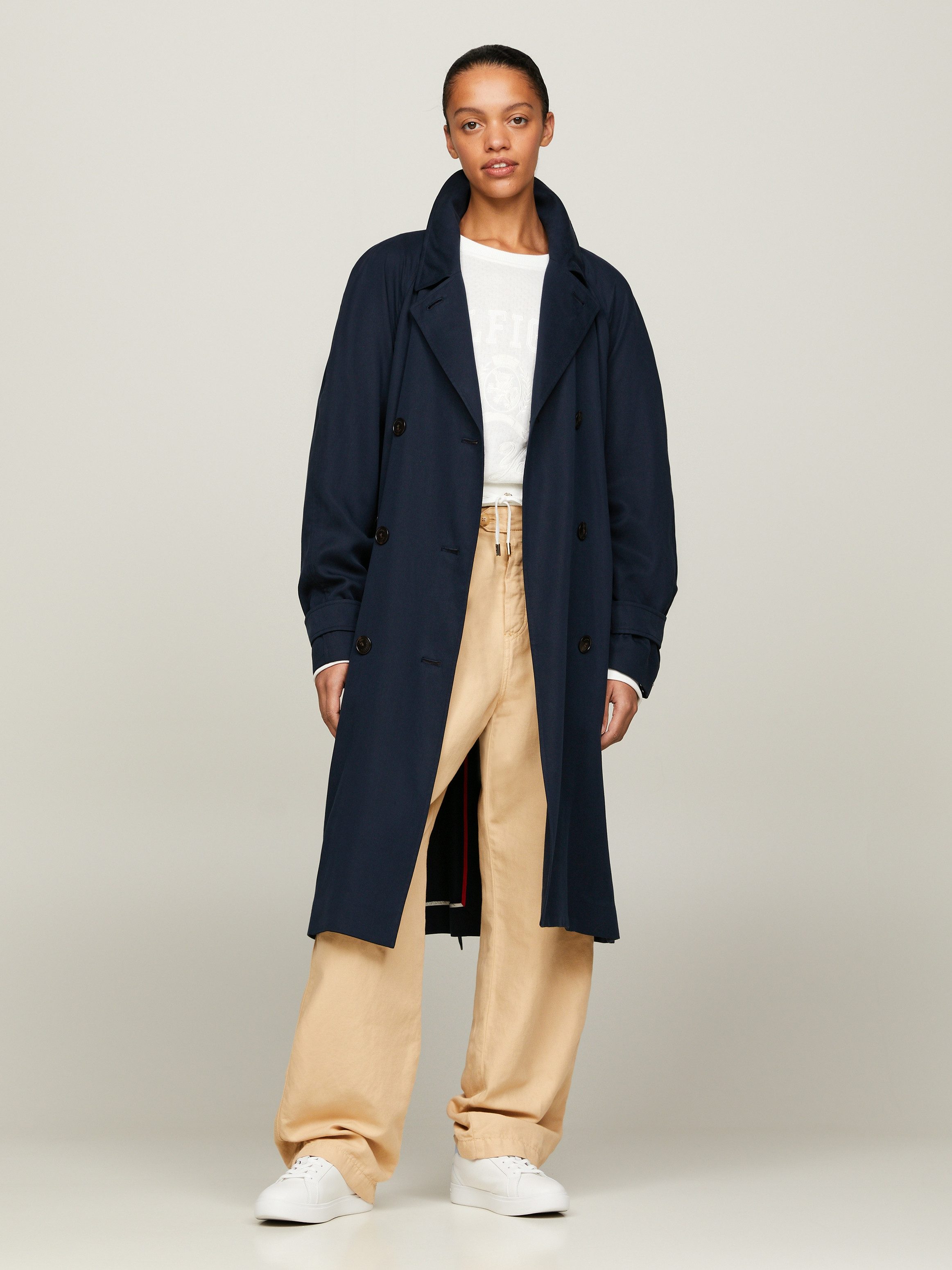 Trenchcoat TENCEL BLEND FLUID TRENCH