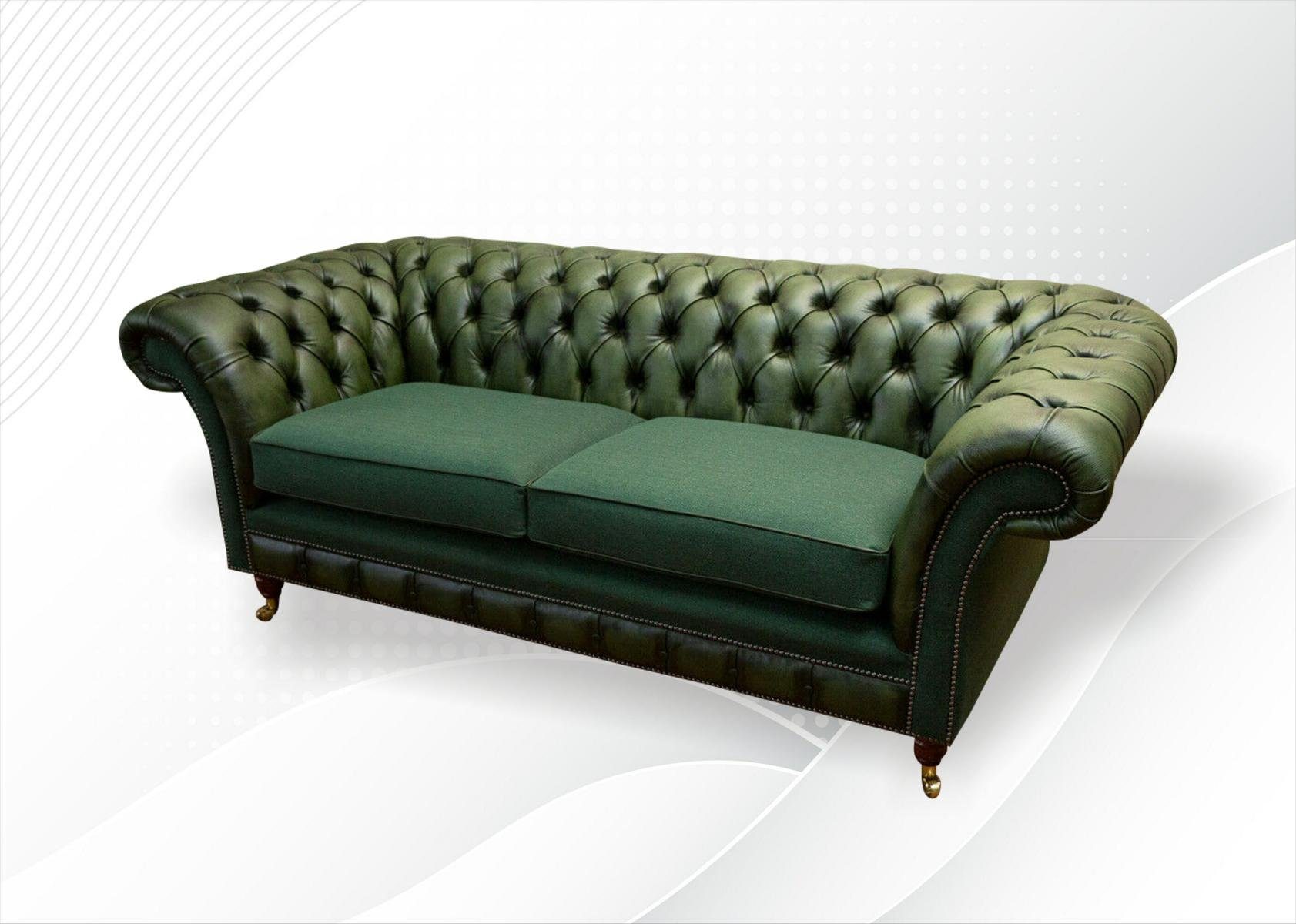JVmoebel Chesterfield-Sofa, Design 3 225 cm Sitzer Chesterfield Couch Sofa