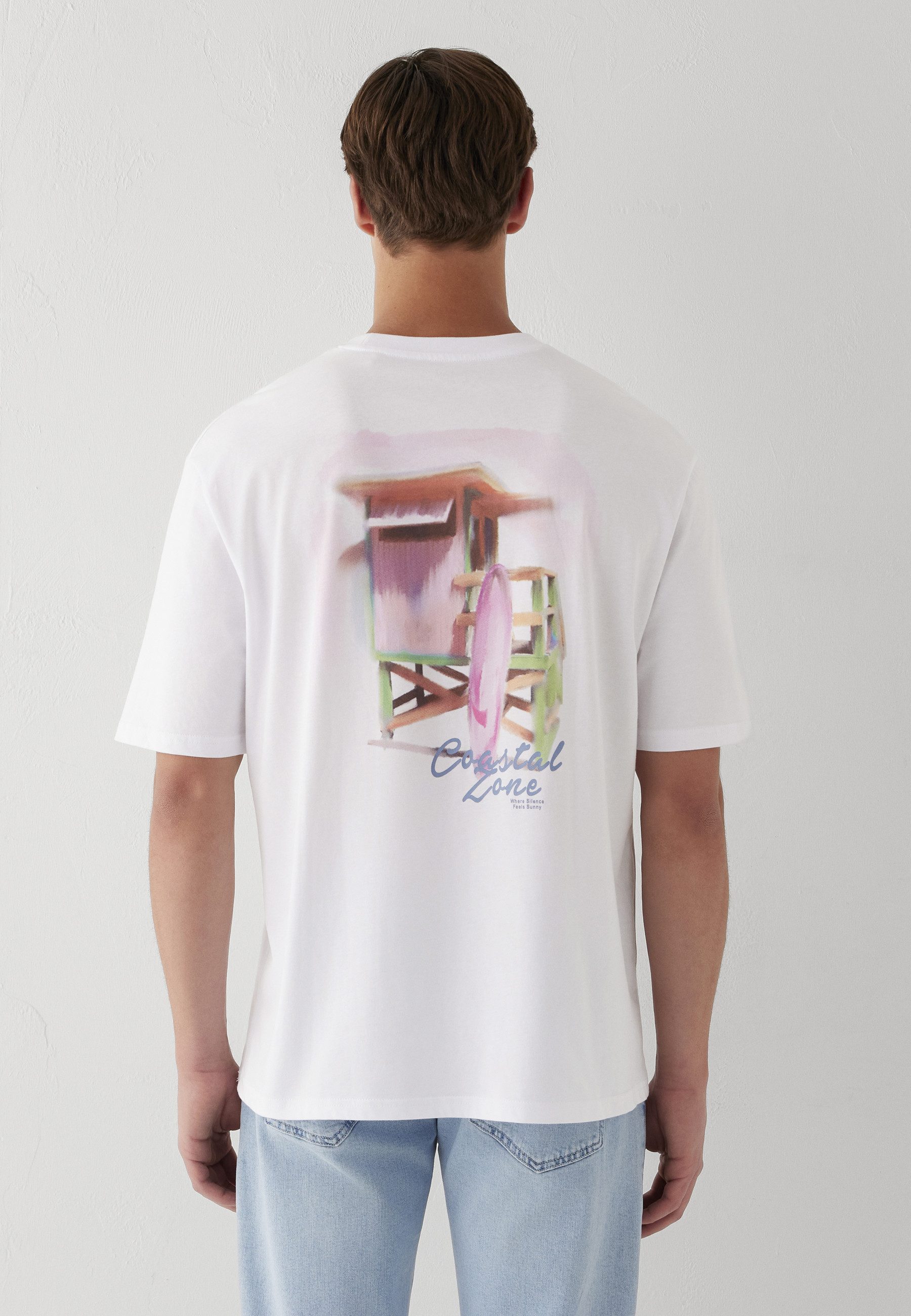 Mavi T-Shirt COASTAL ZONE TEE Backprint T-Shirt – Bild 4 von 5