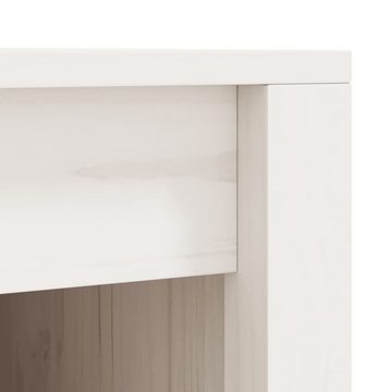 vidaXL Garten-Geräteschrank Outdoor-Küchenschrank Weiß 55x55x92 cm Massivholz Kiefer Terrassenschr