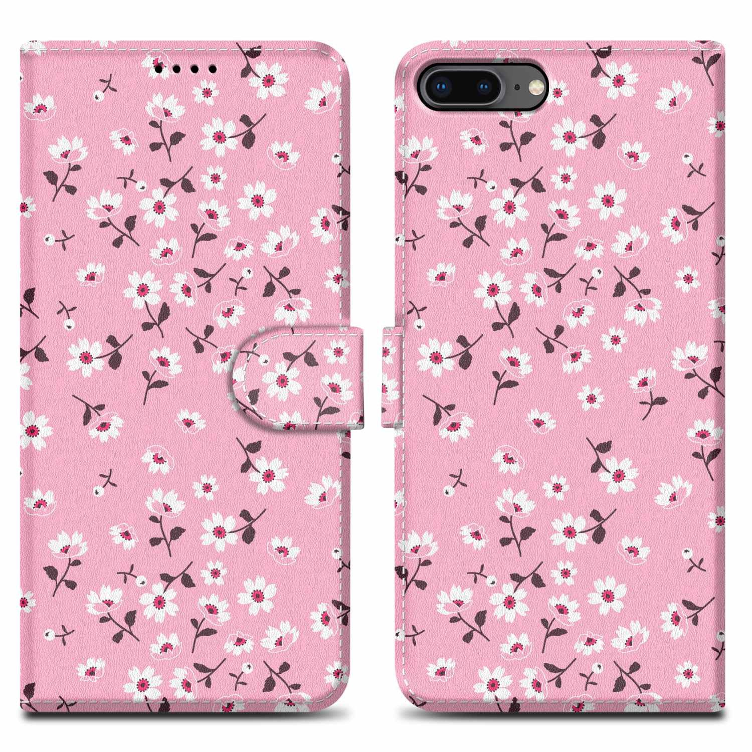 Cadorabo Handyhülle für iPhone 7 PLUS / 7S PLUS / 8 PLUS Hülle Apple iPhone 7 PLUS / 7S PLUS / 8 PLUS, Handy Schutzhülle - Hülle, Standfunktion, Kartenfach, Magnetverschluss