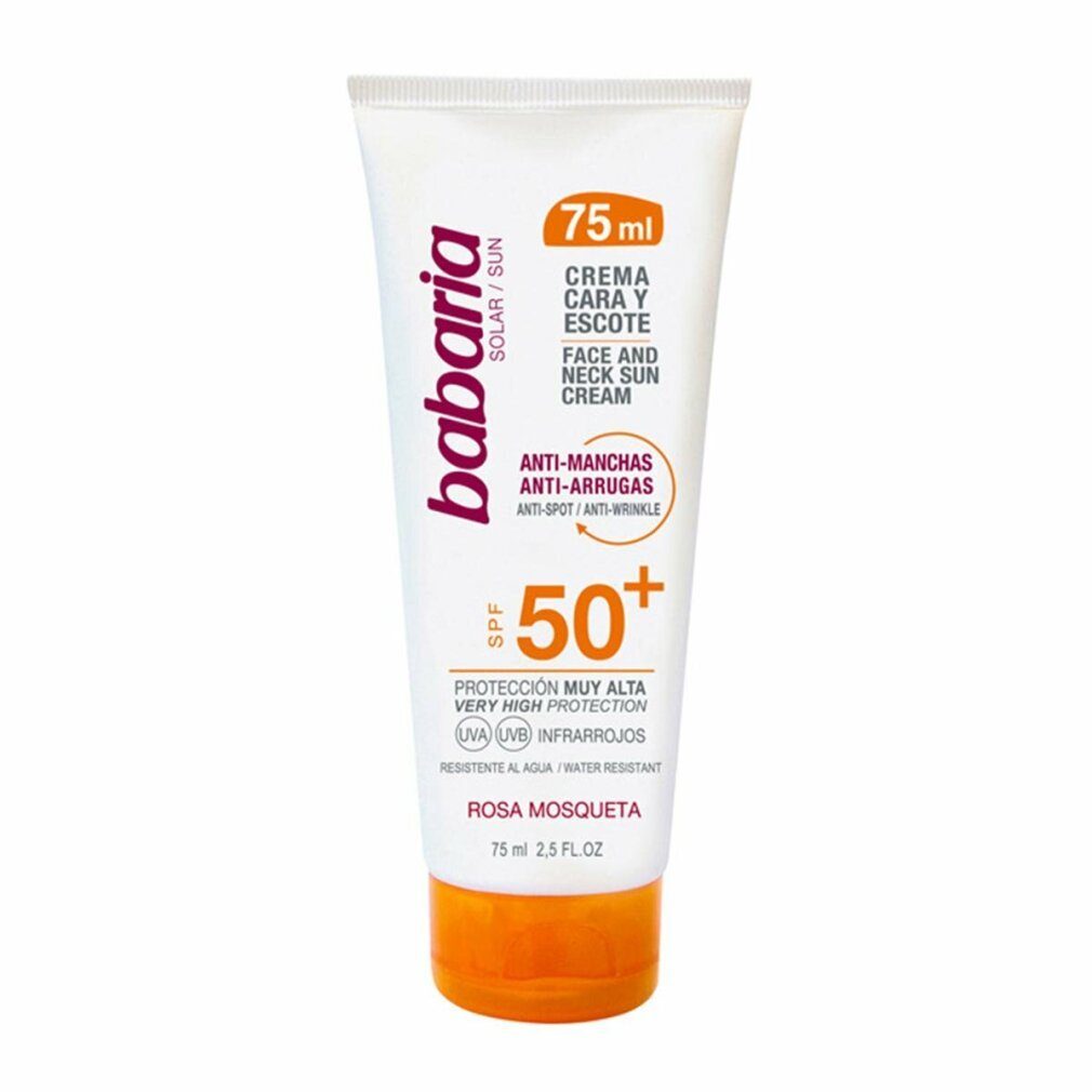 babaria Sonnenschutzcreme Babaria Face And Neck Sun Cream Anti Spot Wrinkle Spf50