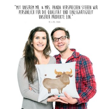 Mr. & Mrs. Panda Dekokissen Sternzeichen Stier - Weiß - Geschenk, Tierkreiszeichen, Sofakissen, K