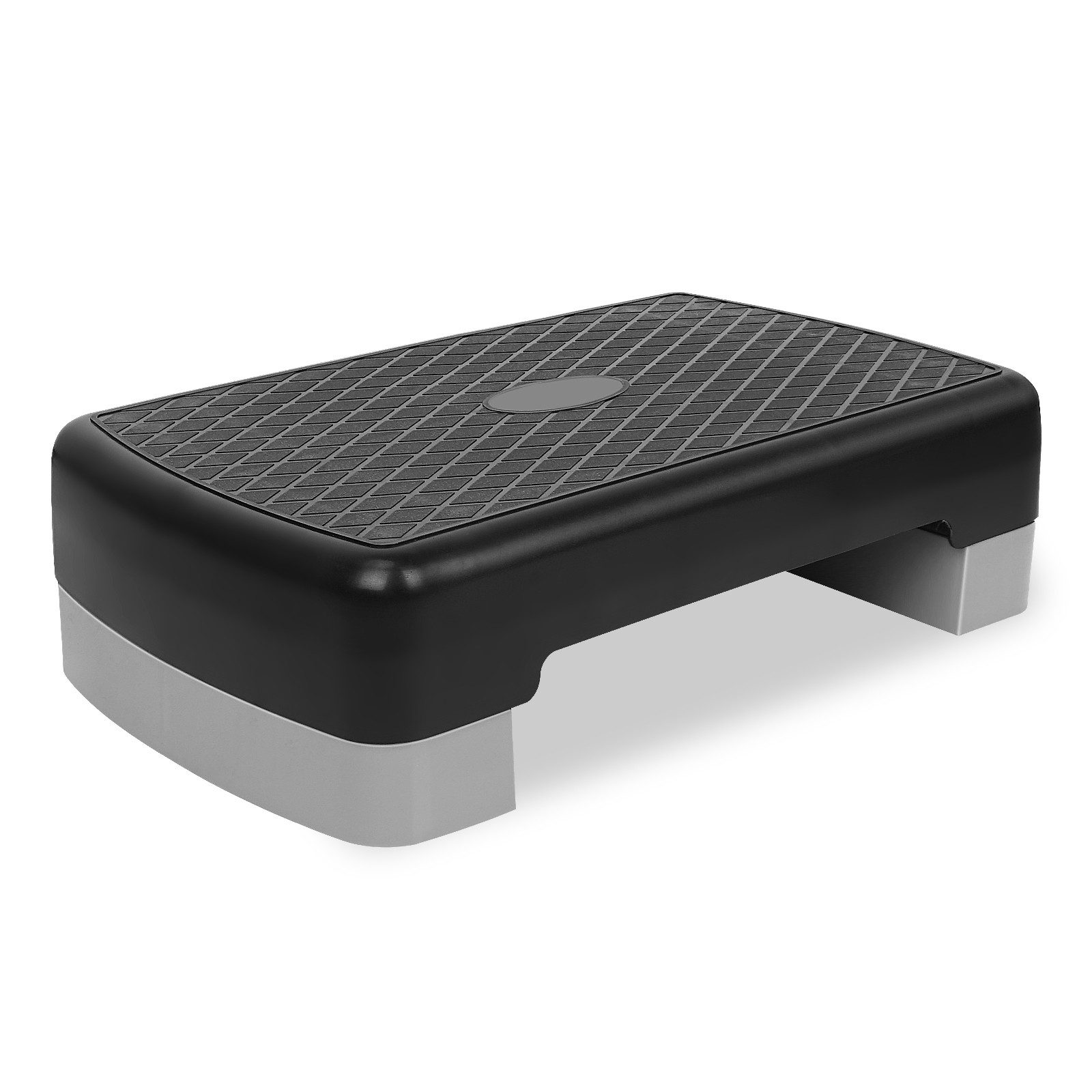 Fine Life Pro Stepper Fitness Step Platform – Höhenverstellbar 10,16–15,24 cm, Grau