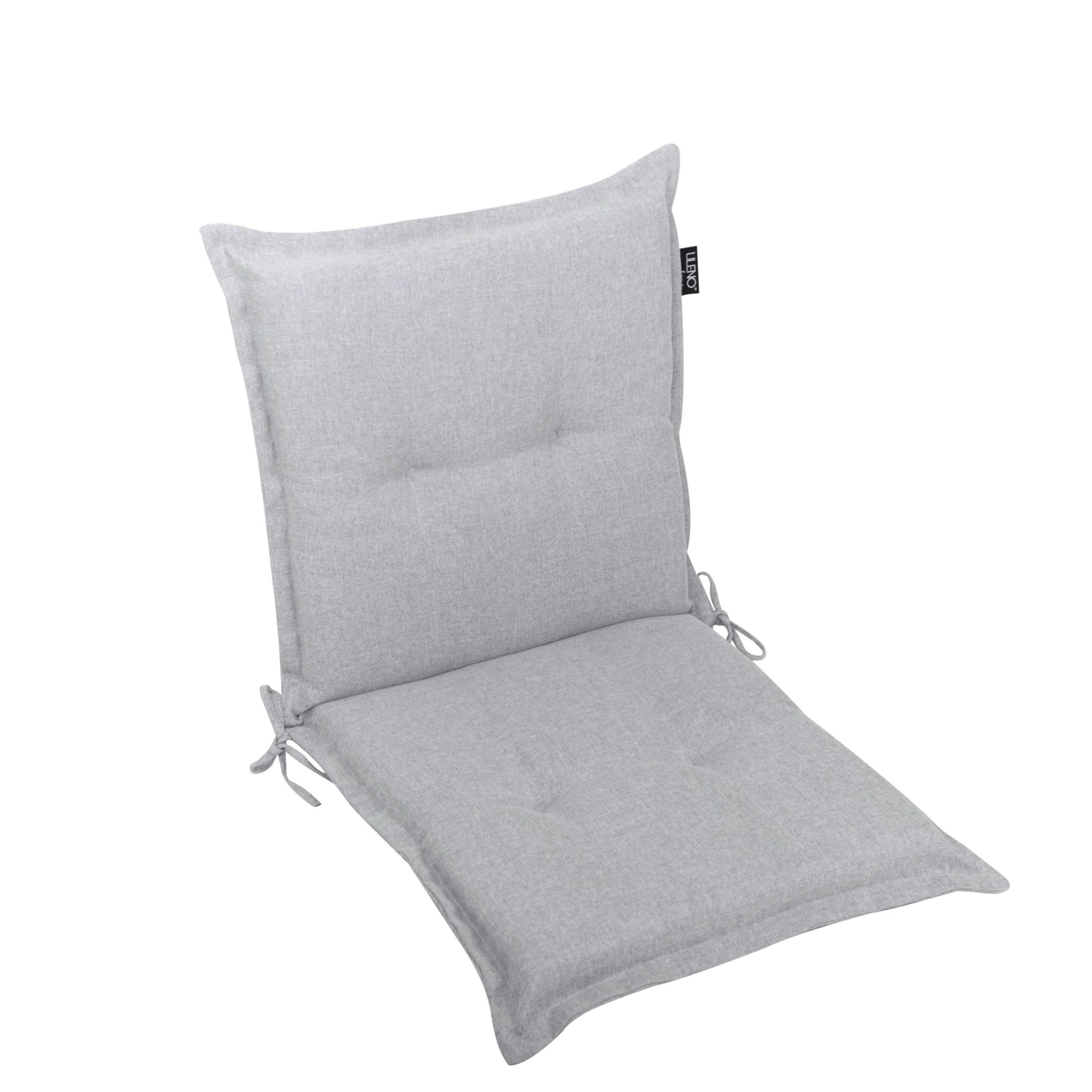 LILENO HOME Polsterauflage Gartenstuhl Niedriglehner Auflage, bequeme Sitzauflage für Gartenmöbel, (1 St., 1er Set), Polsterauflage Silber Y, Sitzpolster für Klappstühle