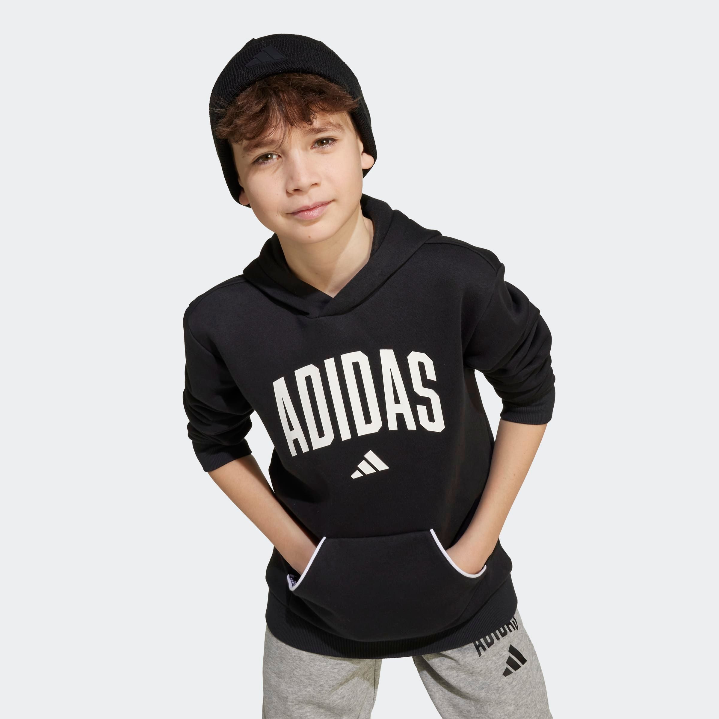 adidas Sportswear Kapuzensweatshirt SEASONALS ESSENTIALS COLLEGIATE TYPOGRAPHY KIDS HOODIE