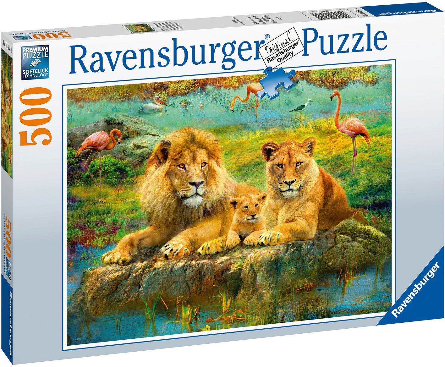 Puzzle Löwen Savanne, - Germany, in - FSC® in Puzzleteile, weltweit Wald schützt Ravensburger Made 500 der