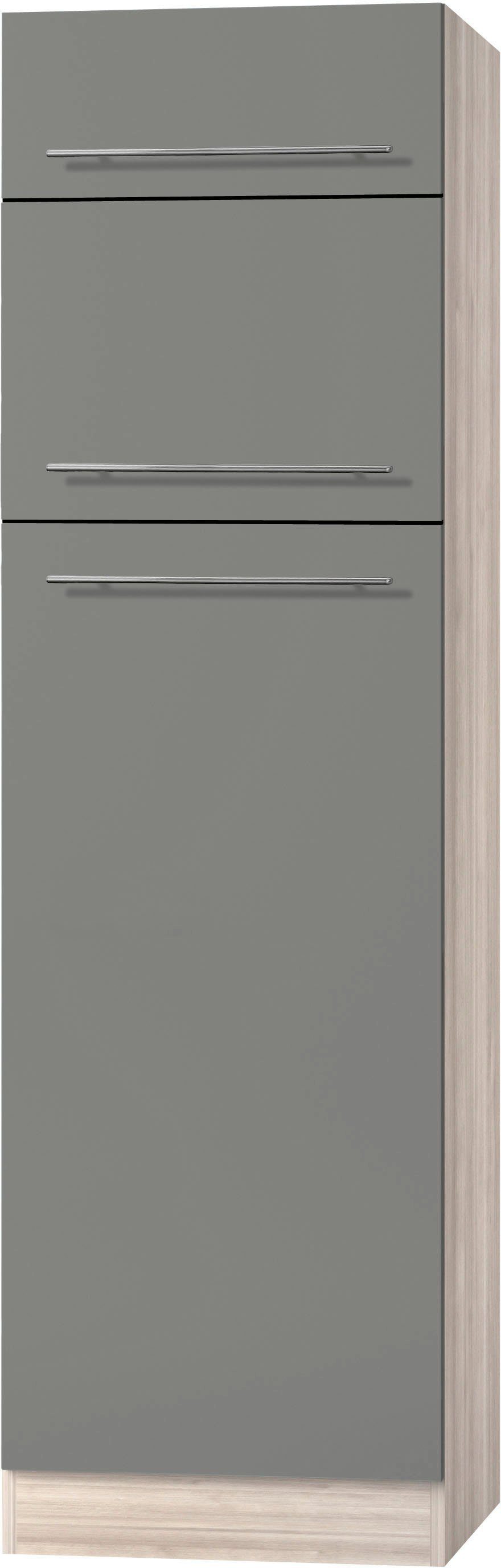 OPTIFIT Kühlumbauschrank Bern 60 cm breit, 212 cm hoch, mit  höhenverstellbaren Stellfüßen, Höhenverstellbare Stellfüße für  Bodenausgleich | Sockelblenden