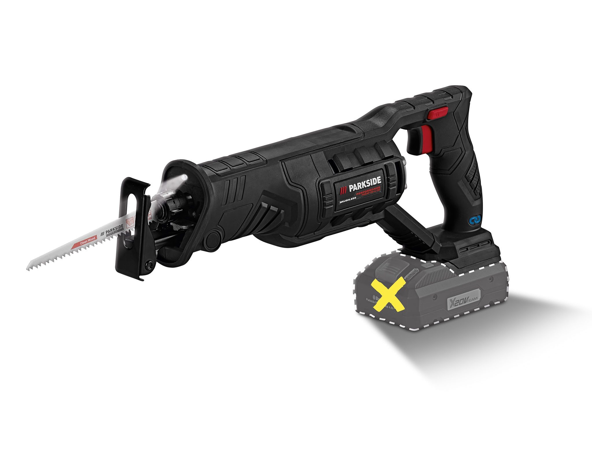 Parkside Säbelsäge Parkside 20V Akku Säbelsäge Tigersäge Säge "PSSAP 20 Li D5" ohne Akku