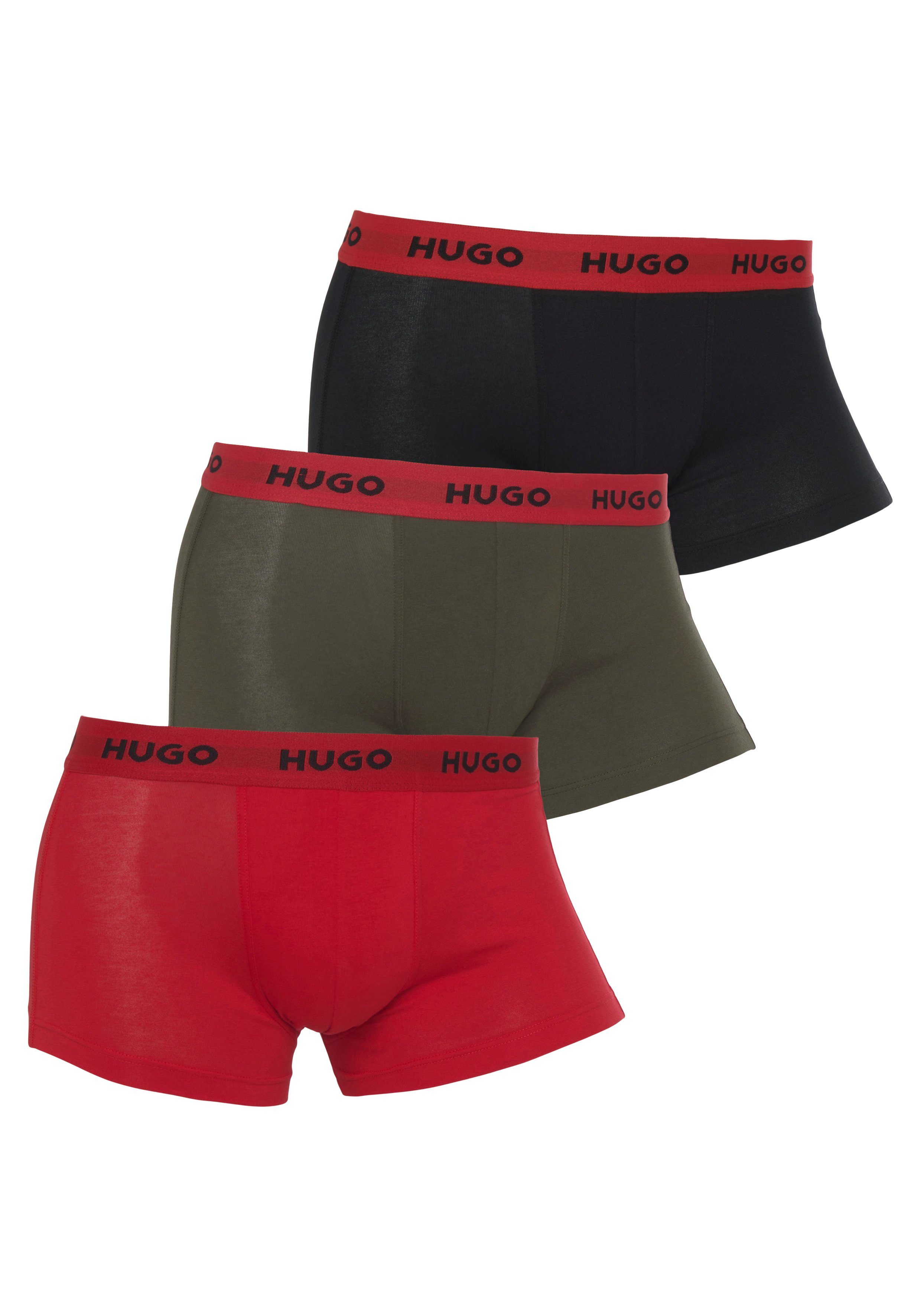 HUGO Boxershorts (Packung, 3-St., 3er-Pack) Open_Miscellaneous983 mit Markenlogo