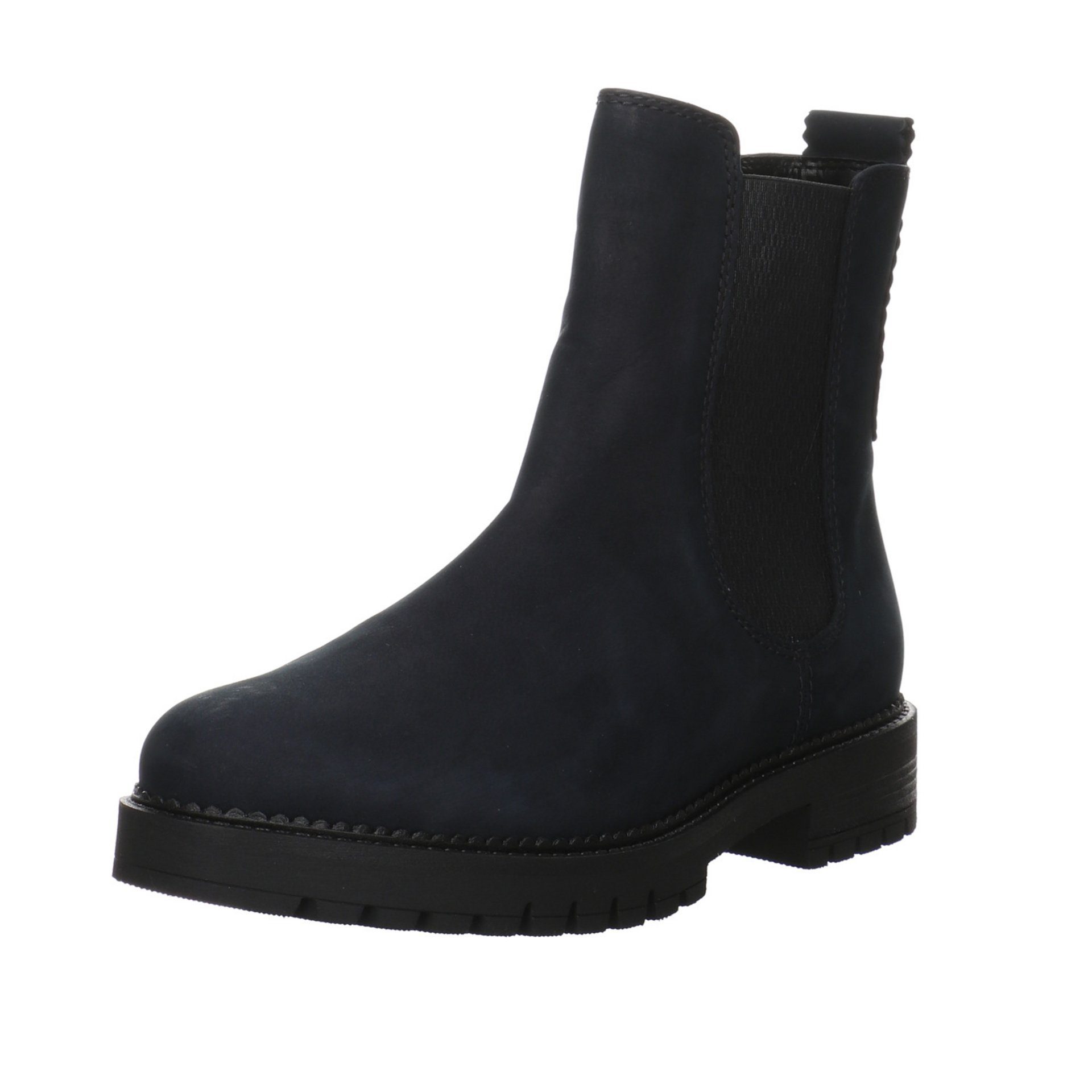 Gabor Damen Stiefel Schuhe Chelsea Boots Stiefel Leder-/Textilkombination nightblue(Flausch)