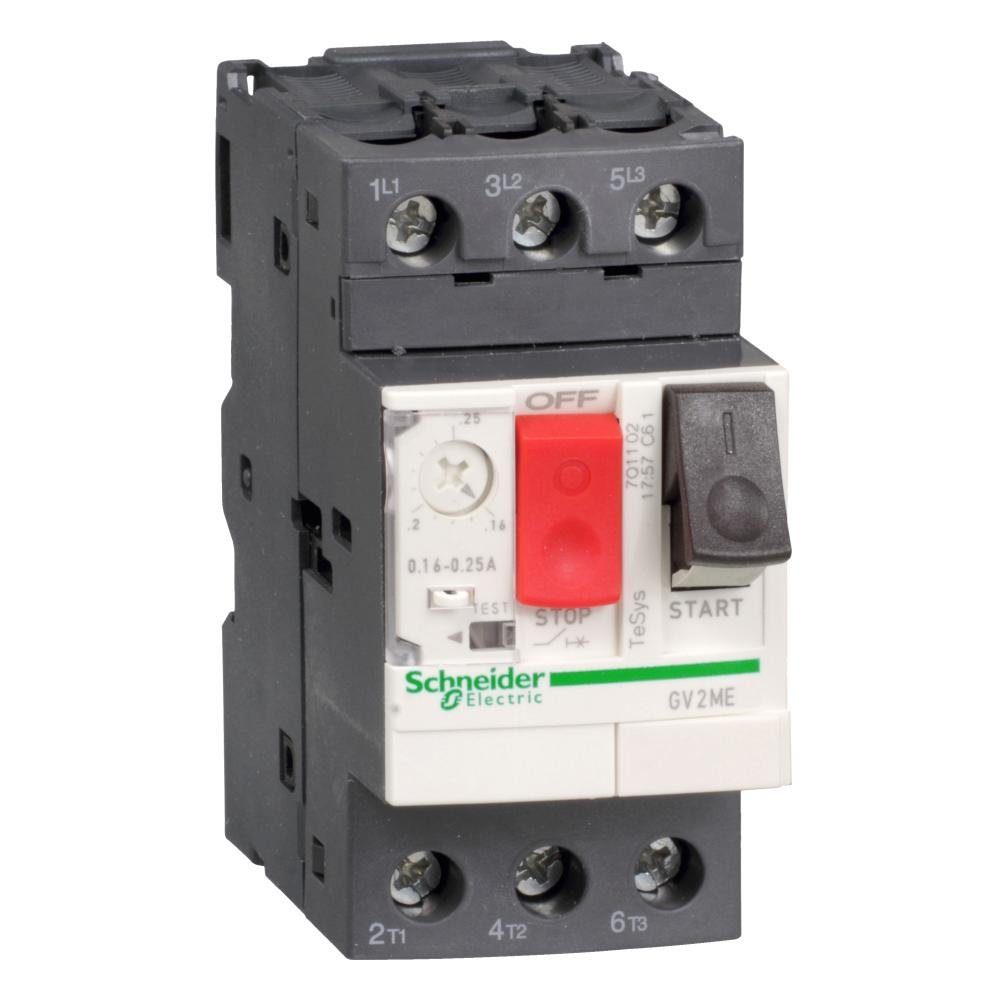 Verteiler Schneider Electric Motorschutzschalter, 3p, 1-1,6A, Tasterbetätigung
