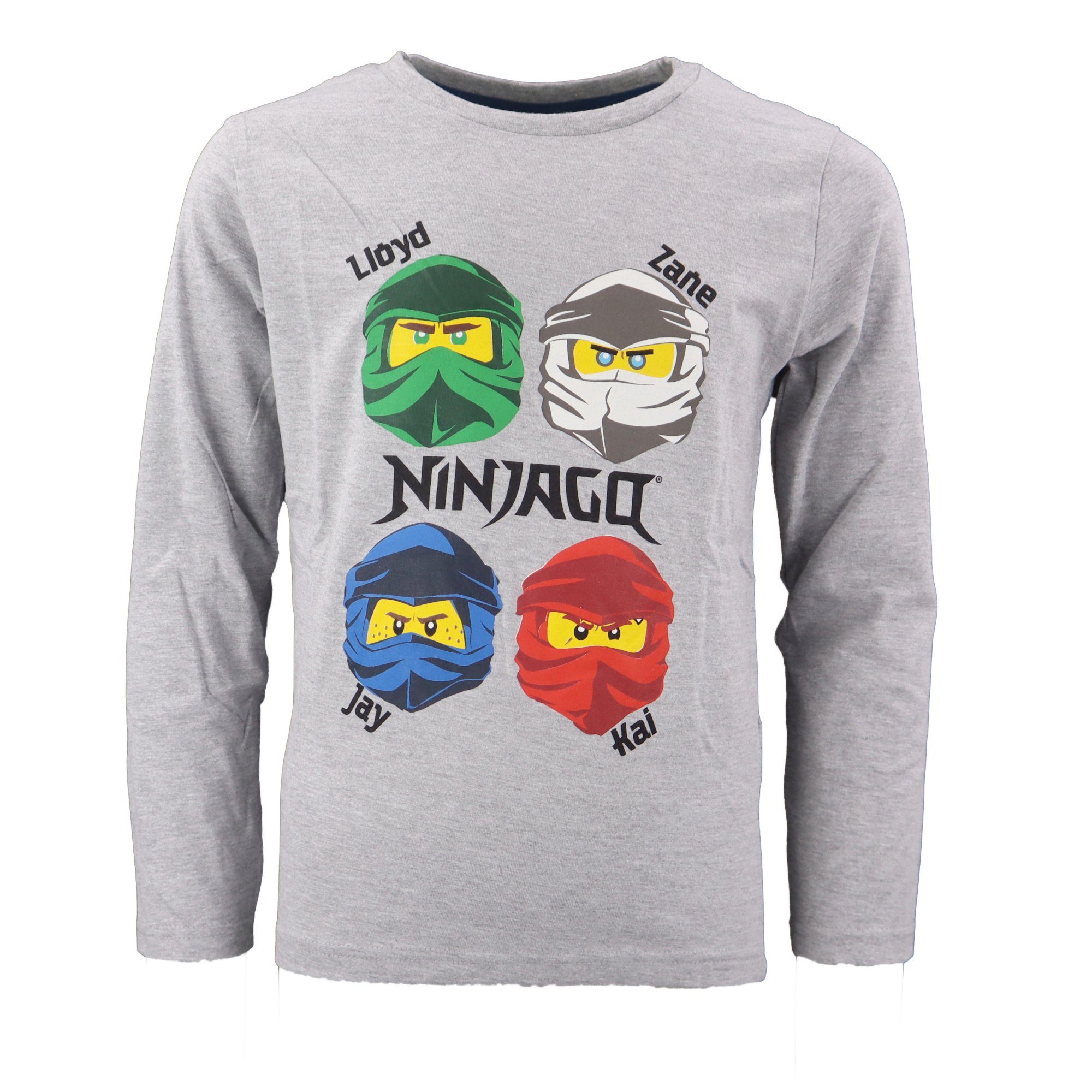 LEGO® Langarmshirt Ninjago Jungen Kinder langarm Shirt Gr. 98 bis 128, Baumwolle