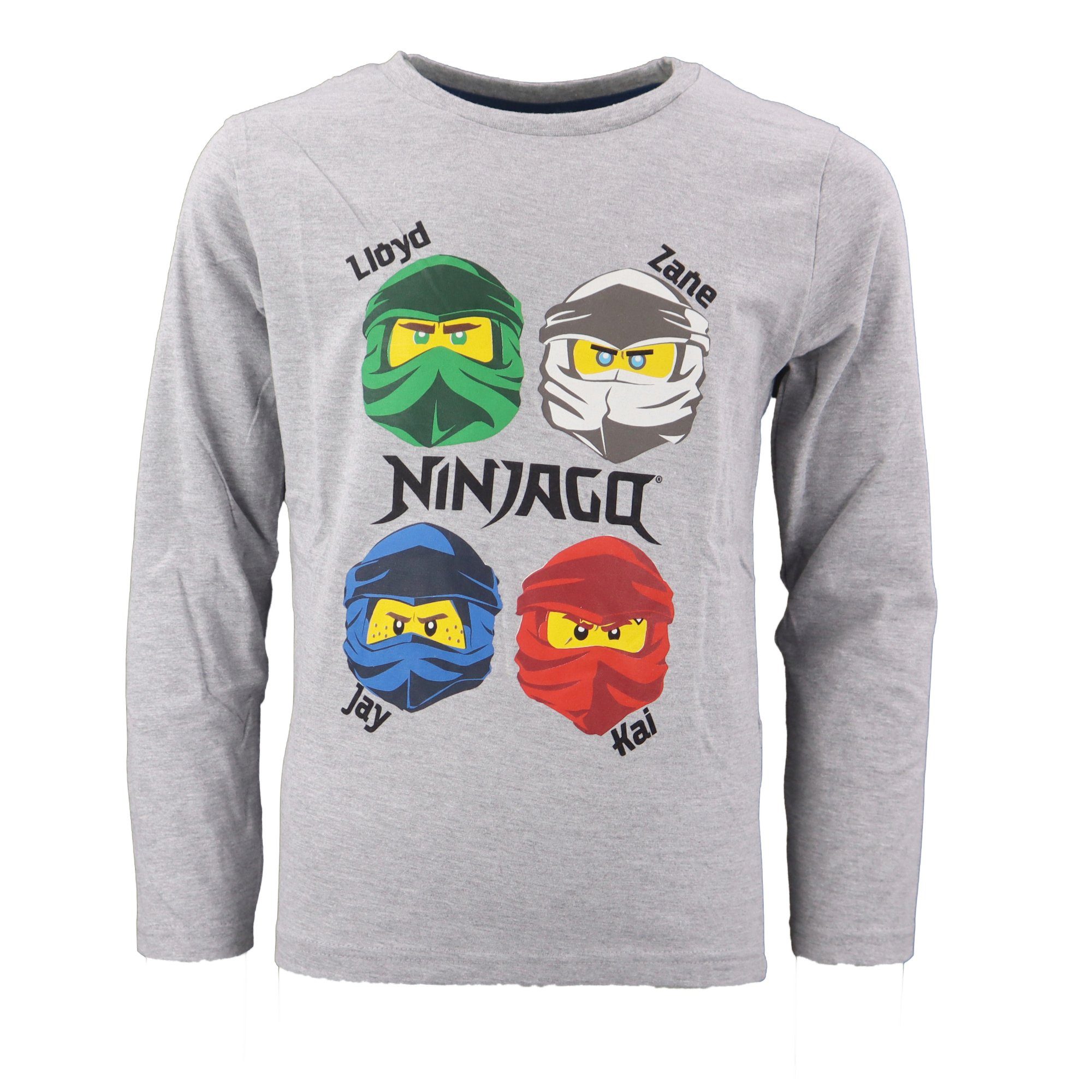 LEGO® Langarmshirt Ninjago Jungen Kinder langarm Shirt Gr. 98 bis 128, Baumwolle