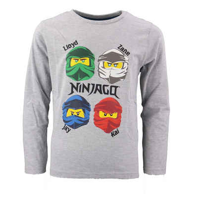 LEGO® Langarmshirt Ninjago Jungen Kinder langarm Shirt Gr. 98 bis 128, Baumwolle