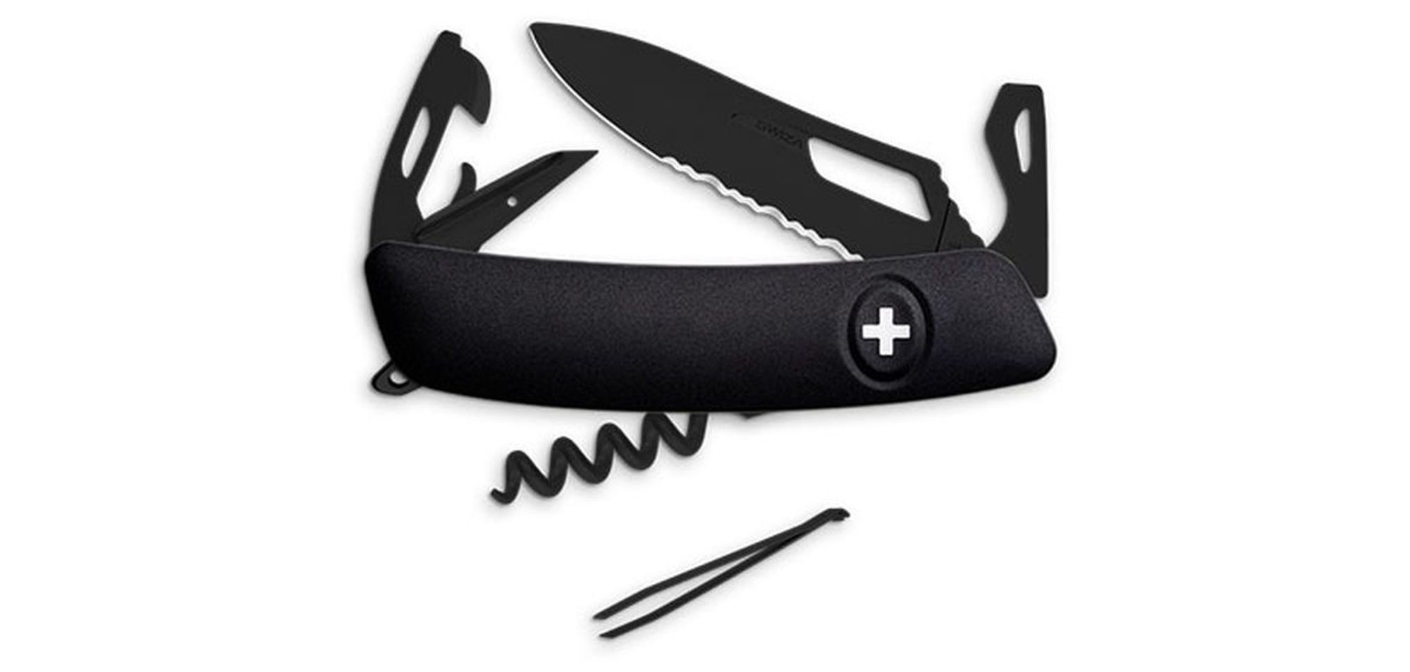 SWIZA Taschenmesser Swiza SH03 ALLBLACK - schwarz 7,5 cm