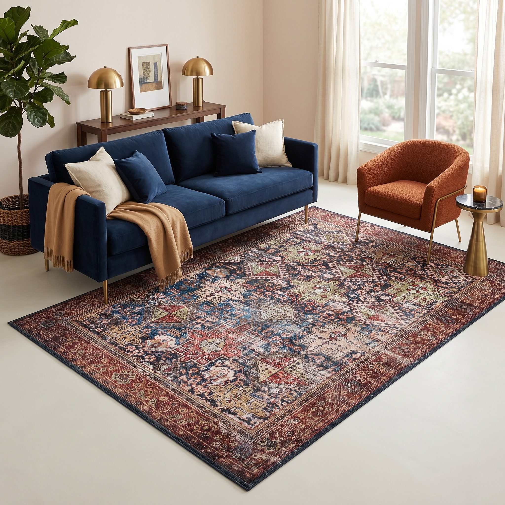 Tapiso Orientteppich ISPAHAN, rechteckig, Höhe: 6 mm, Orient Design