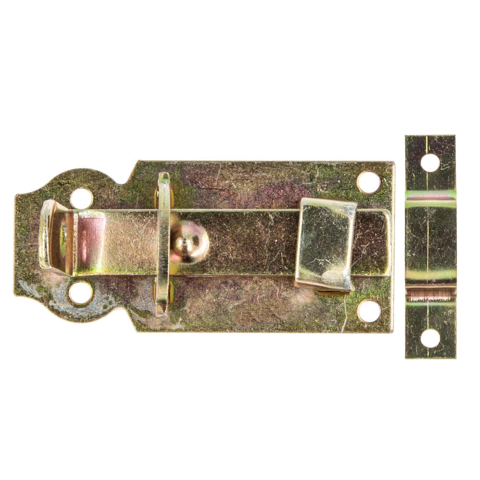 MASTERPROOF PROFESIONAL Türriegel Schlossriegel gerade mit flachem Griff und Schlaufe, Stahl